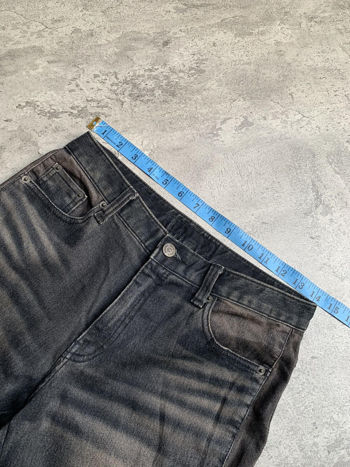 Japanese Brand LATOOKU lace up flare jeans Size US 27 - 5 Thumbnail