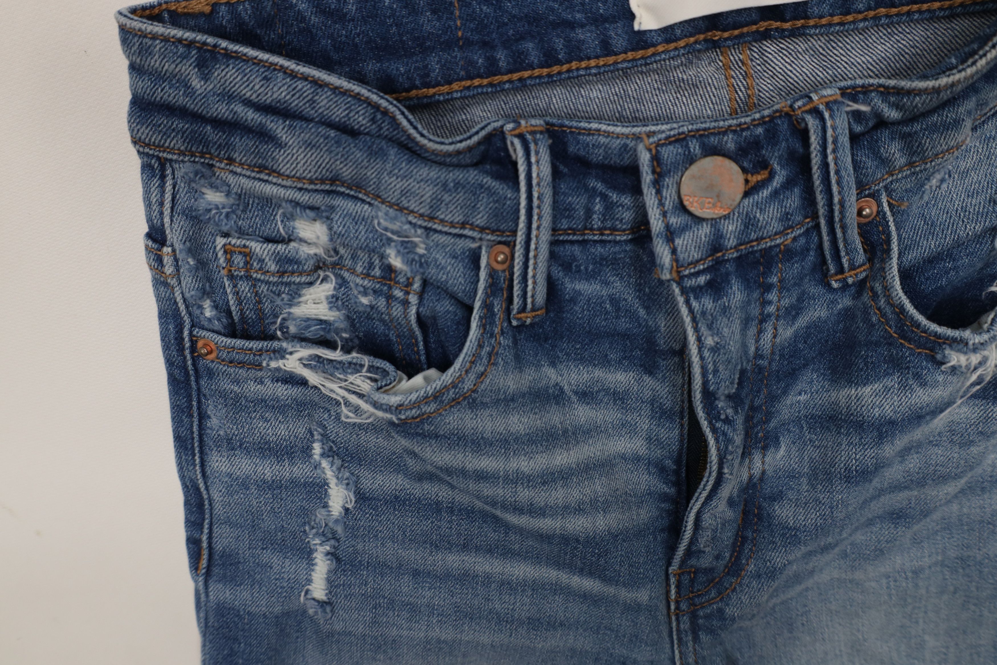 Vintage Buckle BKE Universal Fit High Rise Ankle Skinny Denim Jeans Size 25" / US 0 / IT 36 - 9 Thumbnail