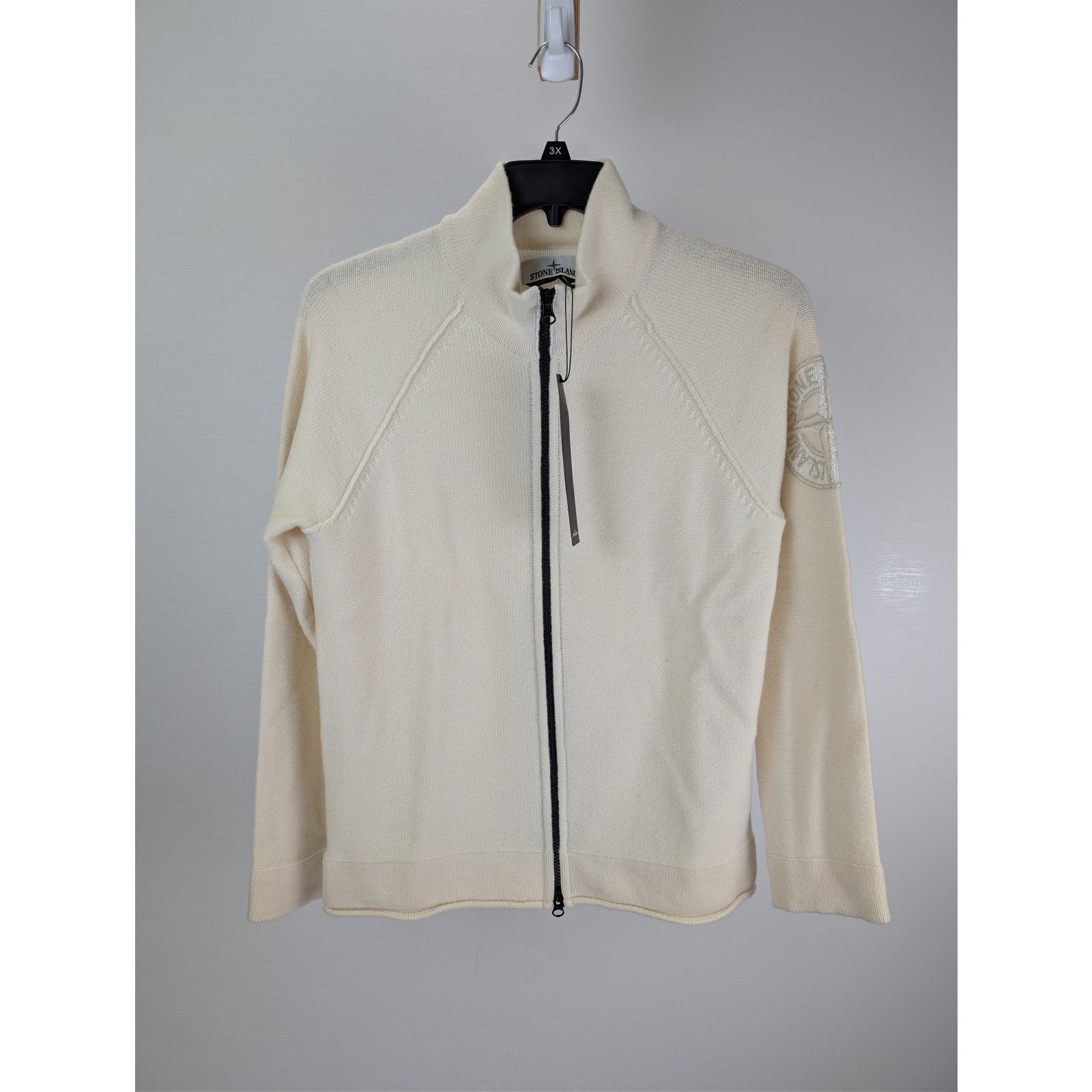 Stone Island o1rshd1 Zip-Up Cardigan Knitwear Sweater Jacket off-white Size US S / EU 44-46 / 1 - 2 Thumbnail