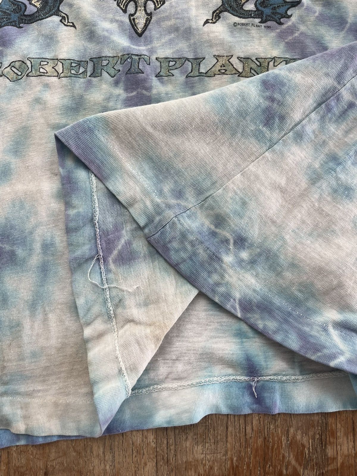 Band Tees Vintage ROBERT PLANT 1990’s tie-dye Tshirt Size US L / EU 52-54 / 3 - 12 Thumbnail