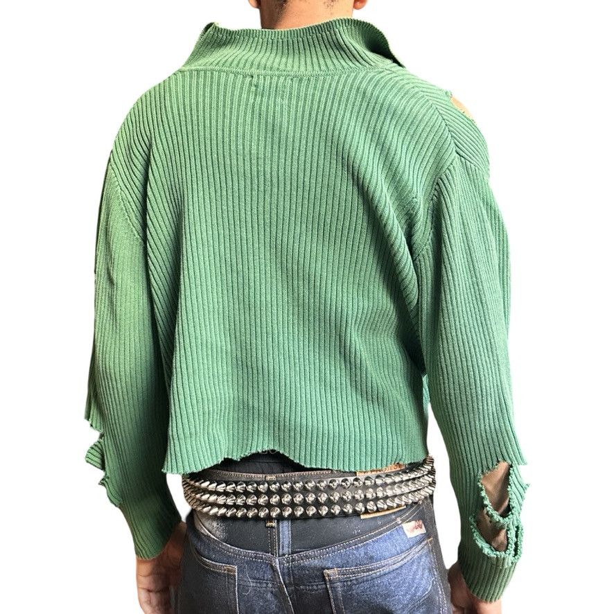 Tommy Hilfiger ASTROBOI* x Tommy Hilfiger 'Elfin' Green Ribbed Sweater - XL Size US XL / EU 56 / 4 - 4 Thumbnail