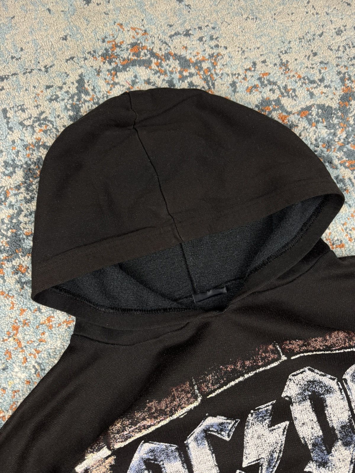 AC/DC × Band Tees × Vintage Vintage 90s AC/DC the razors edge crazy graphic hoodie boxy Size US XL / EU 56 / 4 - 12 Thumbnail