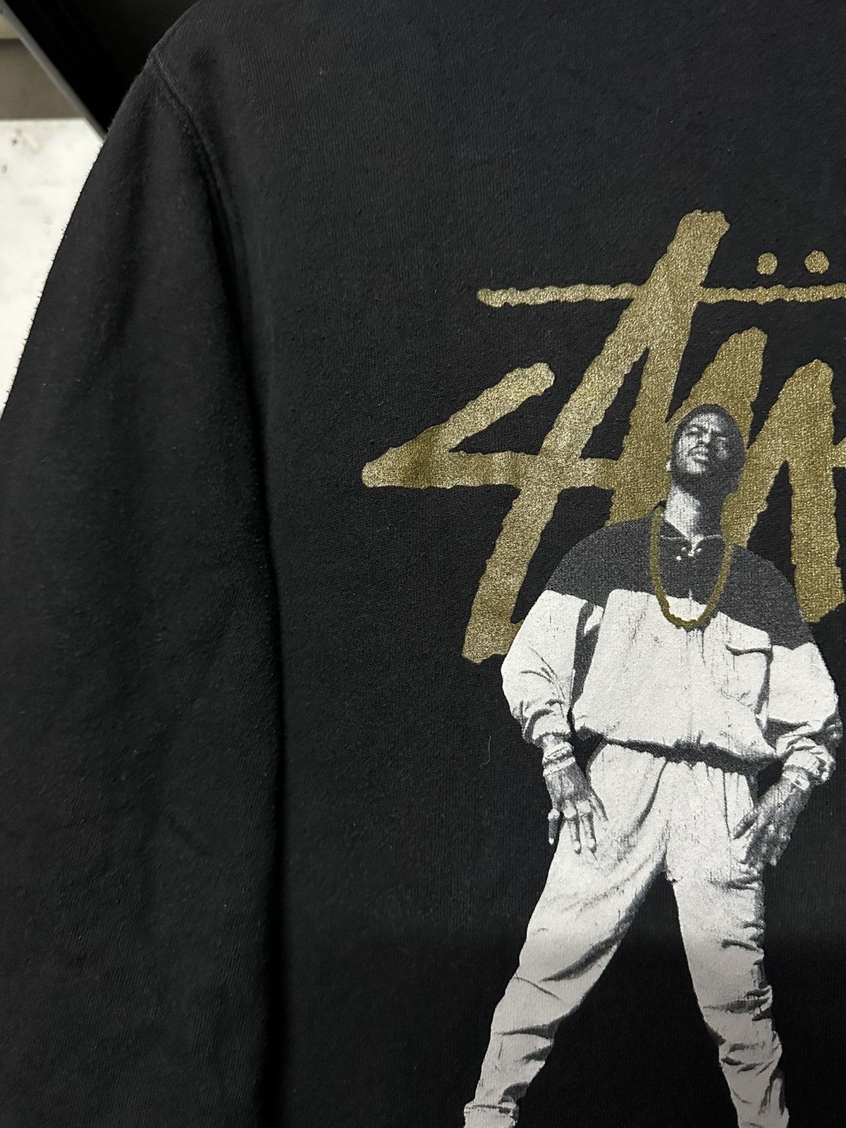 Rap Tees × Stussy × Vintage Rare Vintage Y2k Stussy Eric B And Rakim Hiphop Faded Hoodie Size US M / EU 48-50 / 2 - 6 Thumbnail
