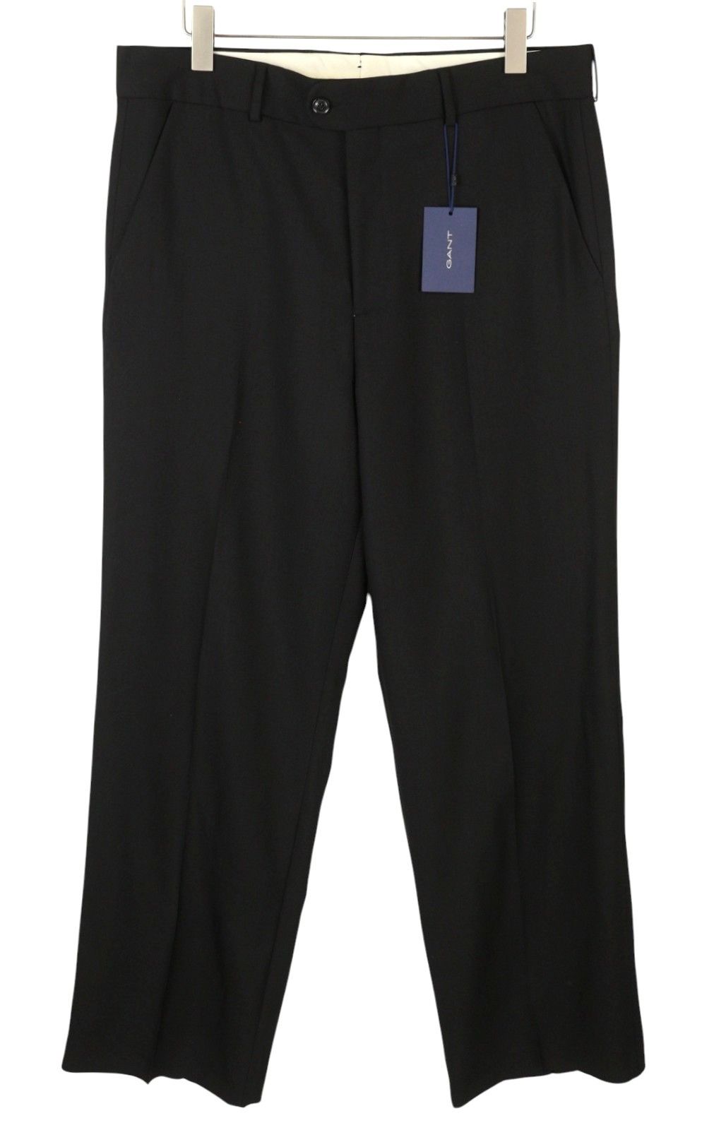 Gant DB SUMMER EU54 Black Wool Double-Breasted Suit 87330 Size 44R - 7 Thumbnail