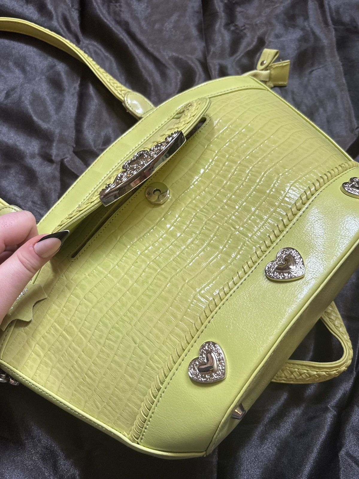 Other Chartreuse bag with heart charms Size ONE SIZE - 3 Thumbnail