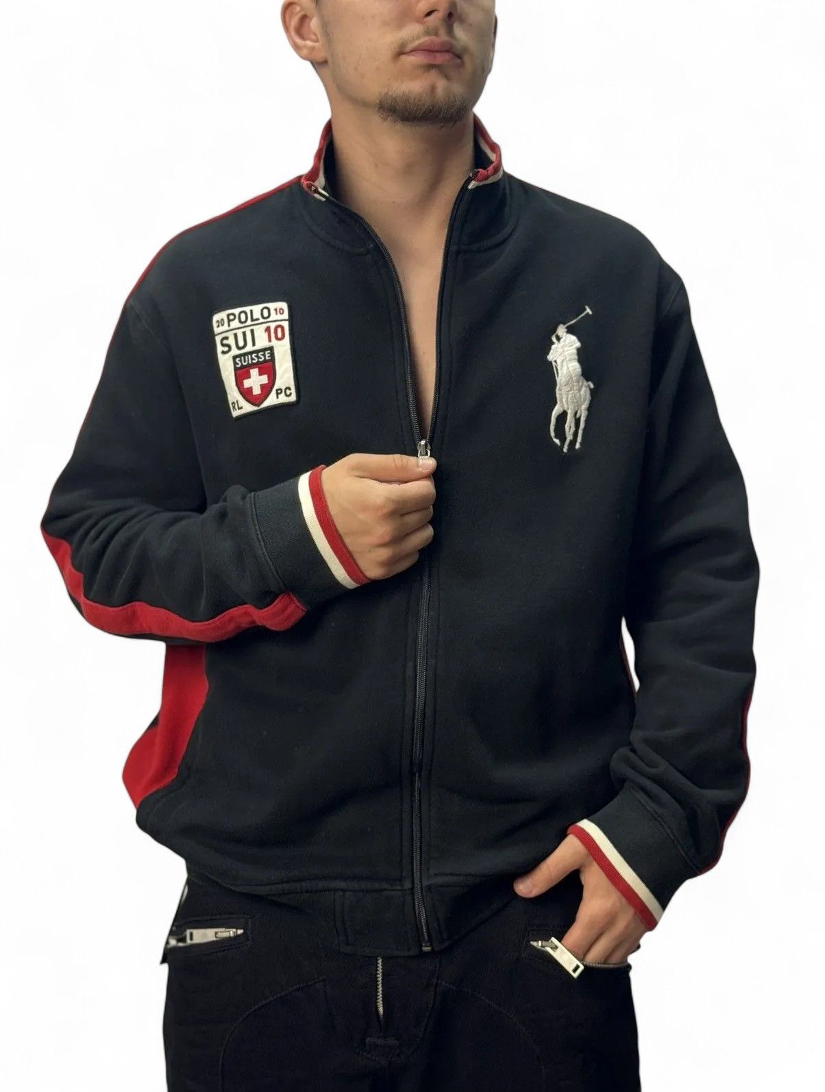 RRL Ralph Lauren Vintage Ralph Lauren Tracksuit Jacket Polo Suisse #10 Size US XL / EU 56 / 4 - 8 Thumbnail