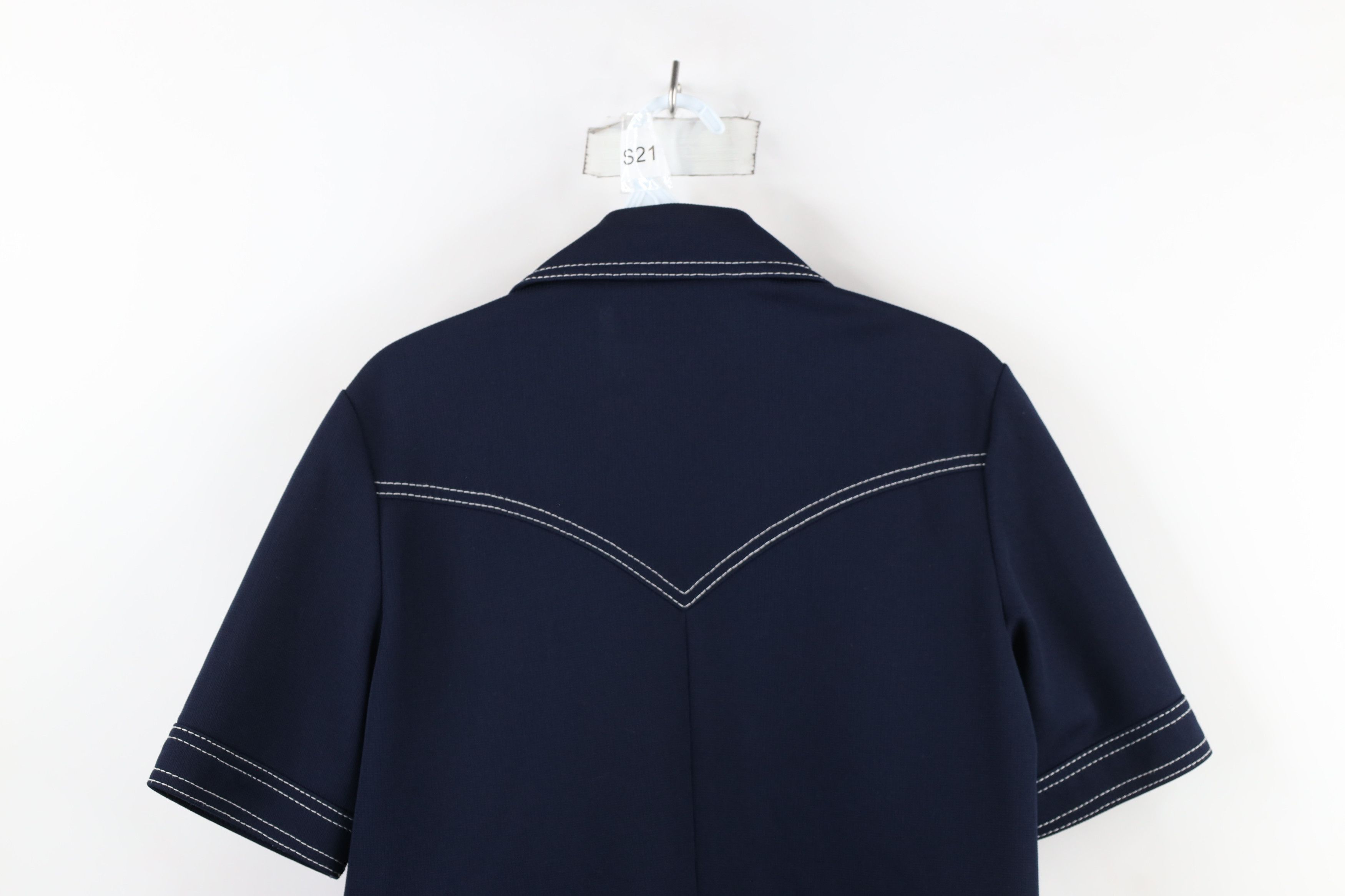 Vintage Vintage 70s Streetwear Short Sleeve Collared Button Shirt Size L / US 10 / IT 46 - 8 Thumbnail