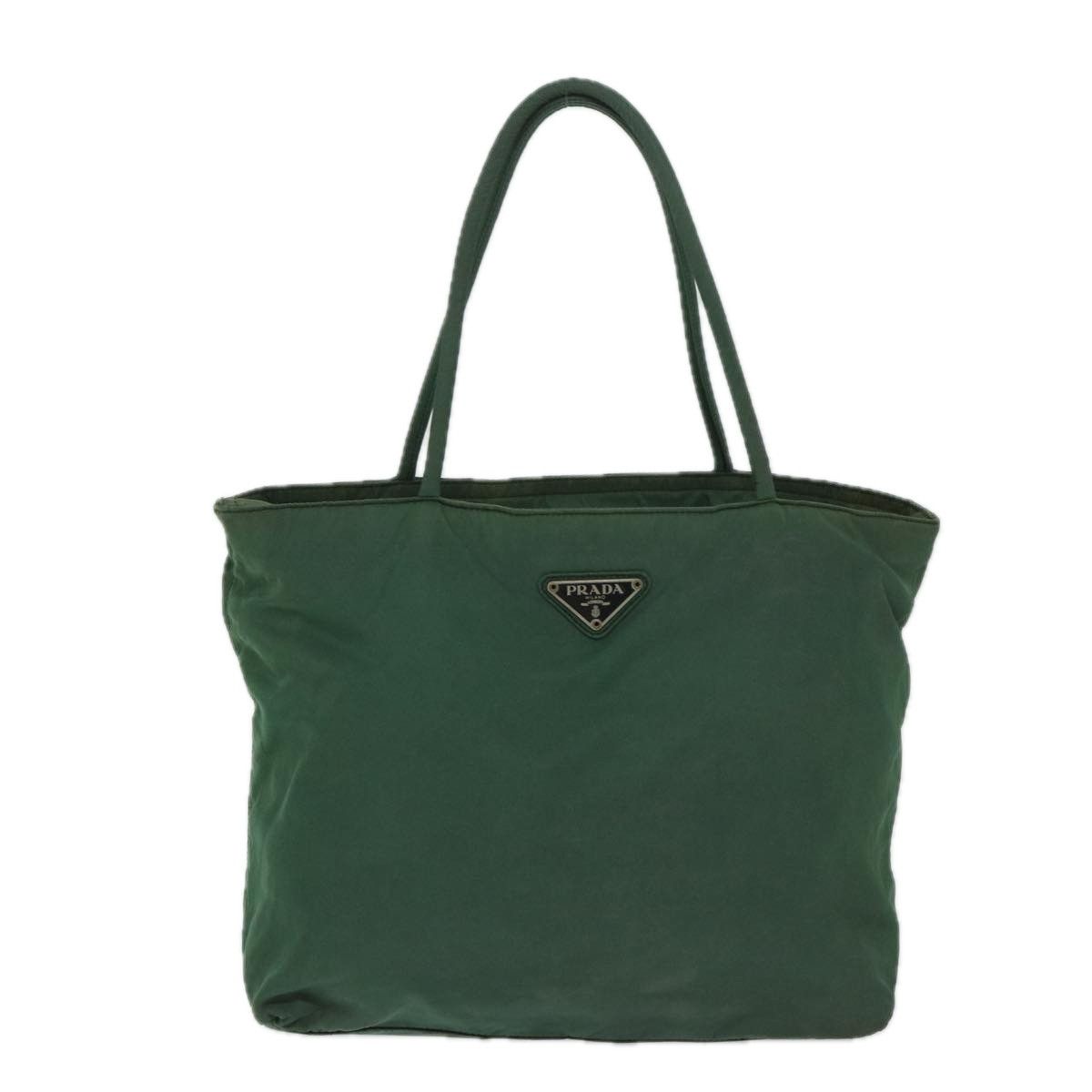 Prada Tessuto Green Synthetic Handbag (Pre-Owned) Size ONE SIZE - 1 Thumbnail