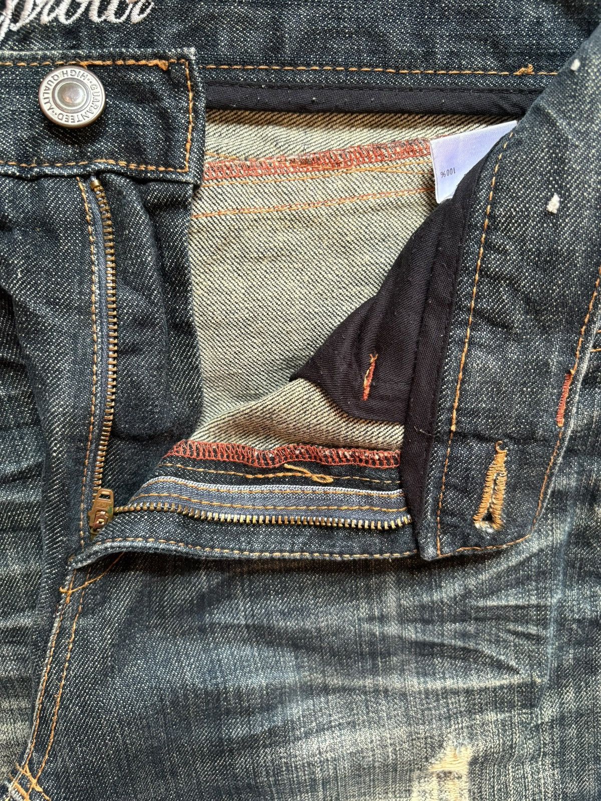 Japanese Brand Vintage Japanese Brand Mud Wash Distressed Jeans Size US 29 - 8 Thumbnail