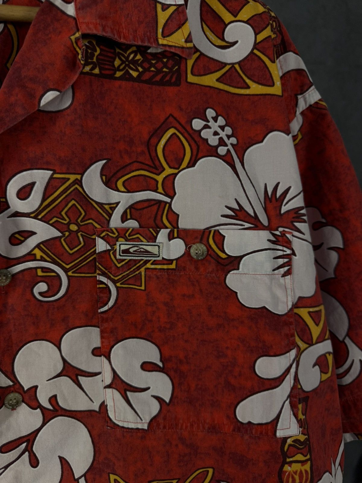 Quiksilver × Vintage Quiksilver outdoor vintage Hawaiian shirt Size US L / EU 52-54 / 3 - 3 Thumbnail