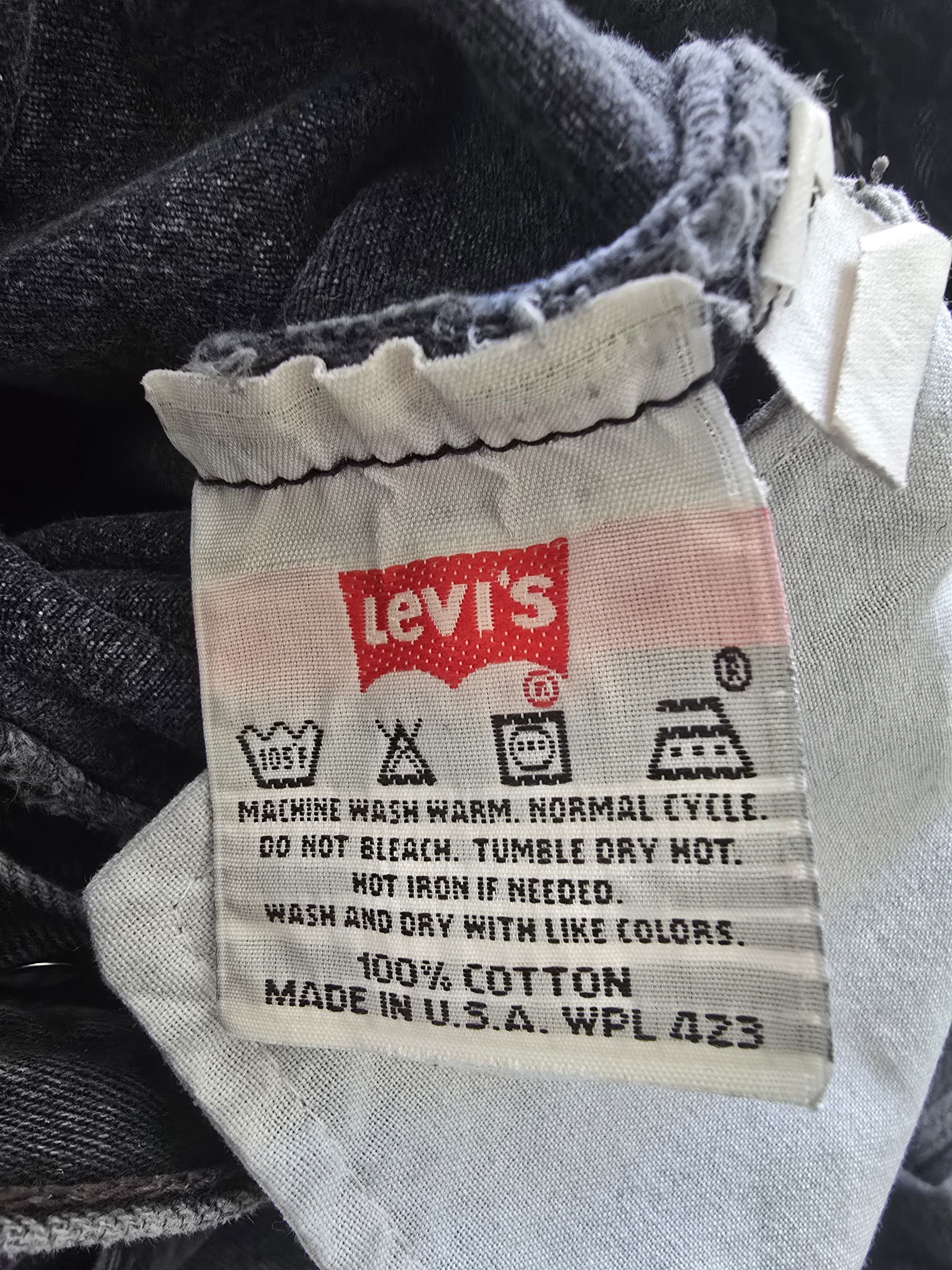 Levi's Vintage Levis 501 faded black made in USA Size US 32 / EU 48 - 6 Thumbnail