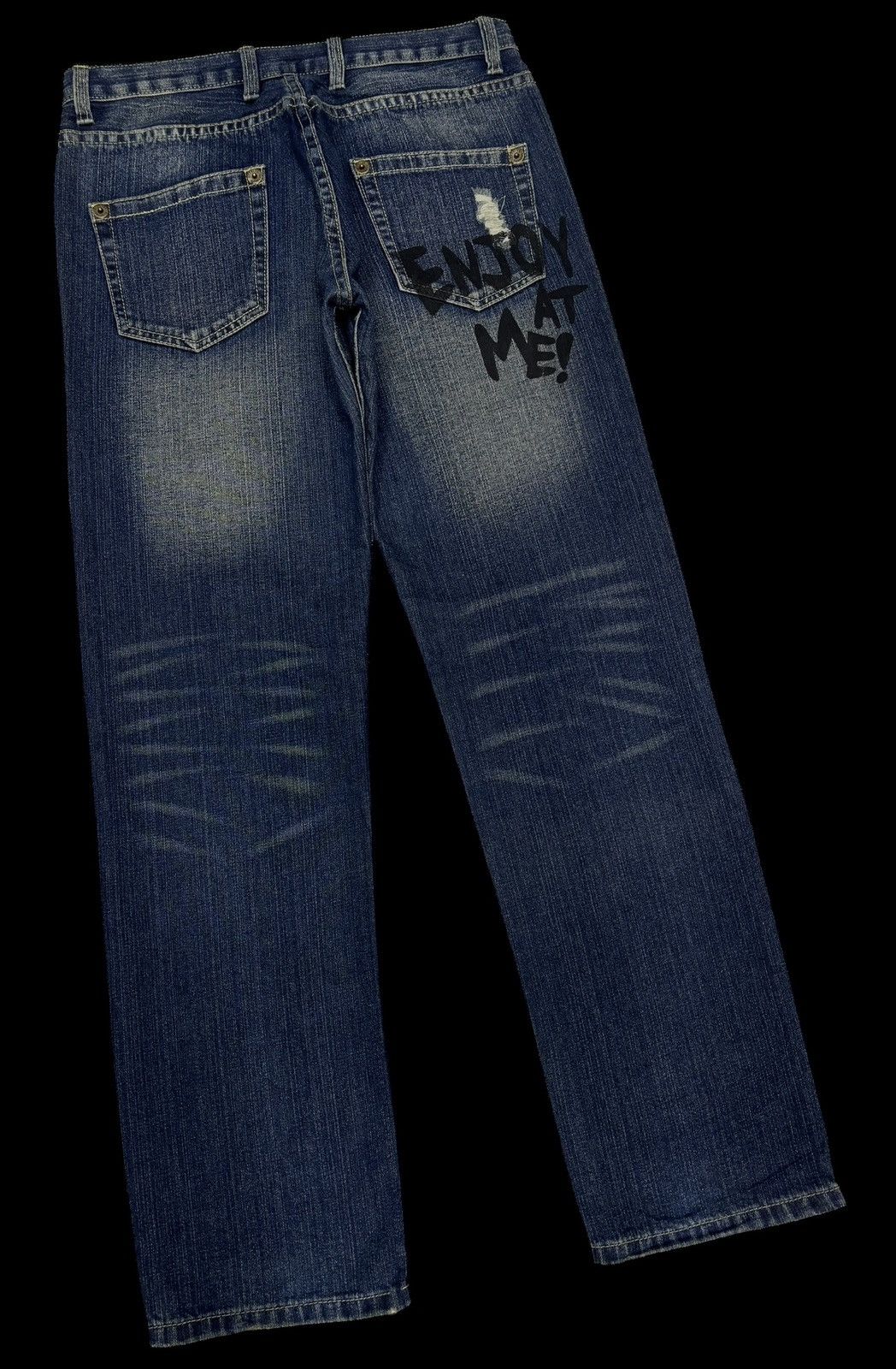 Hysteric Glamour SKY BLUE HYSTERIC GLAMOUR STYLE DISTRESSED DENIM JEANS Size US 30 / EU 46 - 4 Thumbnail