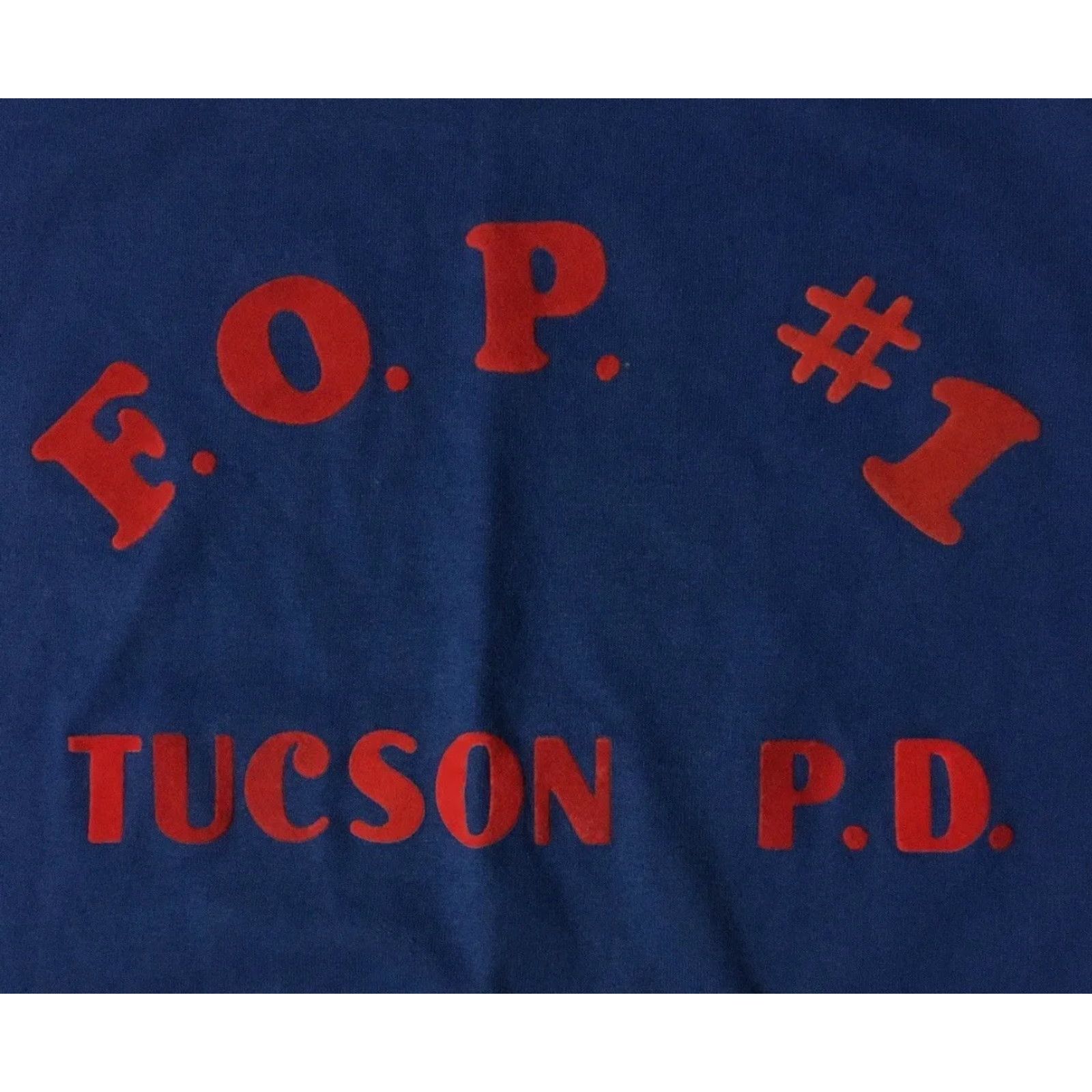 Vintage VINTAGE Fraternal Order Of Police Faded Shirt M USA Navy Blue 90s Arizona Tucson Police Department Graphic Tee Mens Size US M / EU 48-50 / 2 - 3 Thumbnail