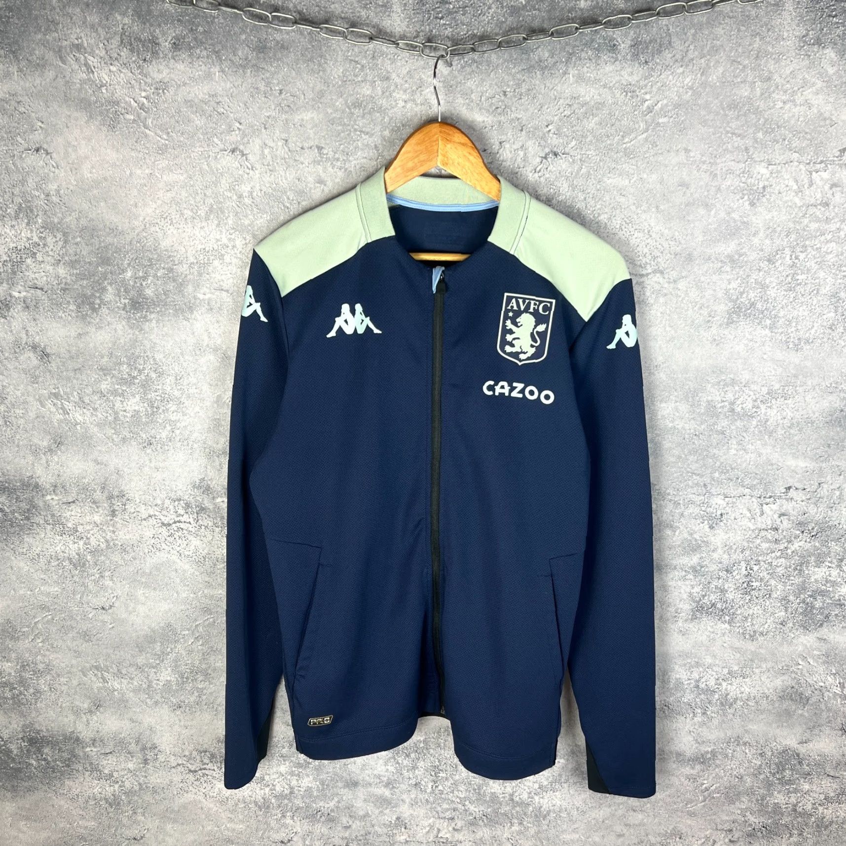 Kappa Kappa Aston Villa AVFC Casio Bomber Track Jacket M/L Blue Polyester Men’s Jacket Size US L / EU 52-54 / 3 - 2 Thumbnail