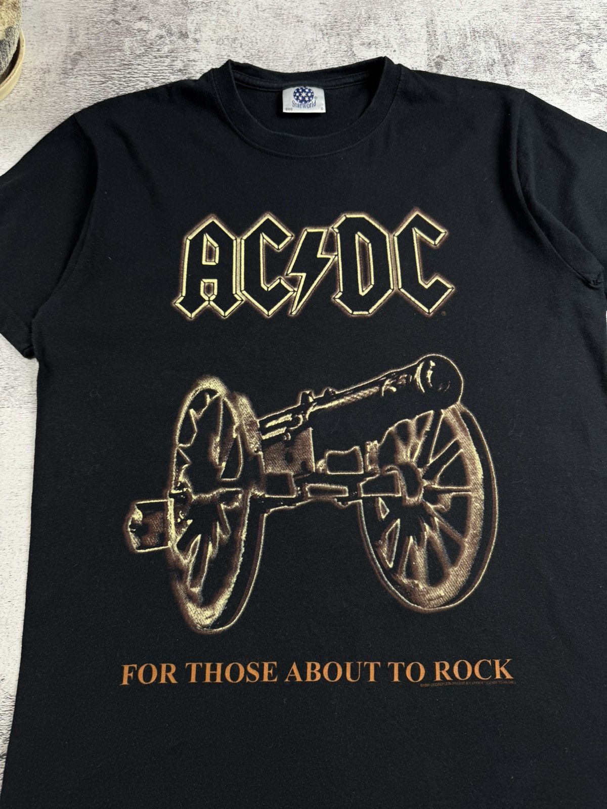 AC/DC ACDC 1999 Men’s Small Metal Rock Tour Rap Faded Merch Devil Band T Shirt Jersey Size US S / EU 44-46 / 1 - 6 Thumbnail