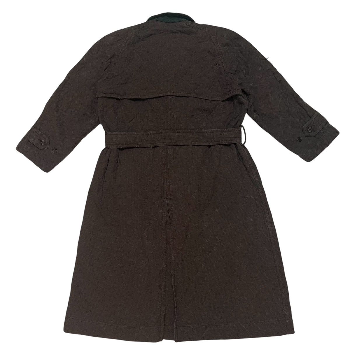 Issey Miyake 80s ISSEY MIYAKE TRENCH COAT BELT RARE DESIGN Size US M / EU 48-50 / 2 - 2 Thumbnail