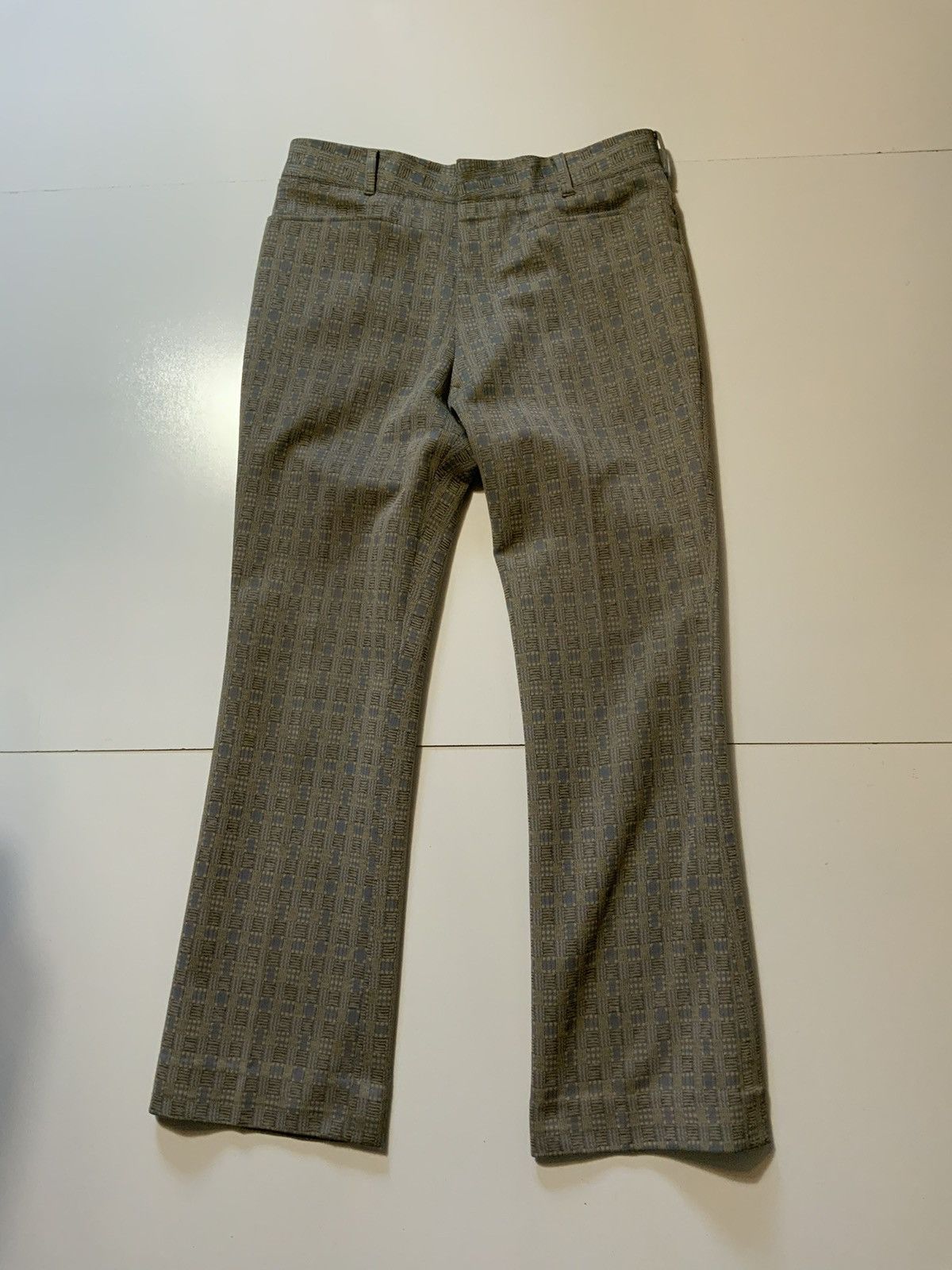 Vintage Vintage 60s 70s Polyester Mod Disco Flare Leisure Pants Size US 32 / EU 48 - 1 Thumbnail