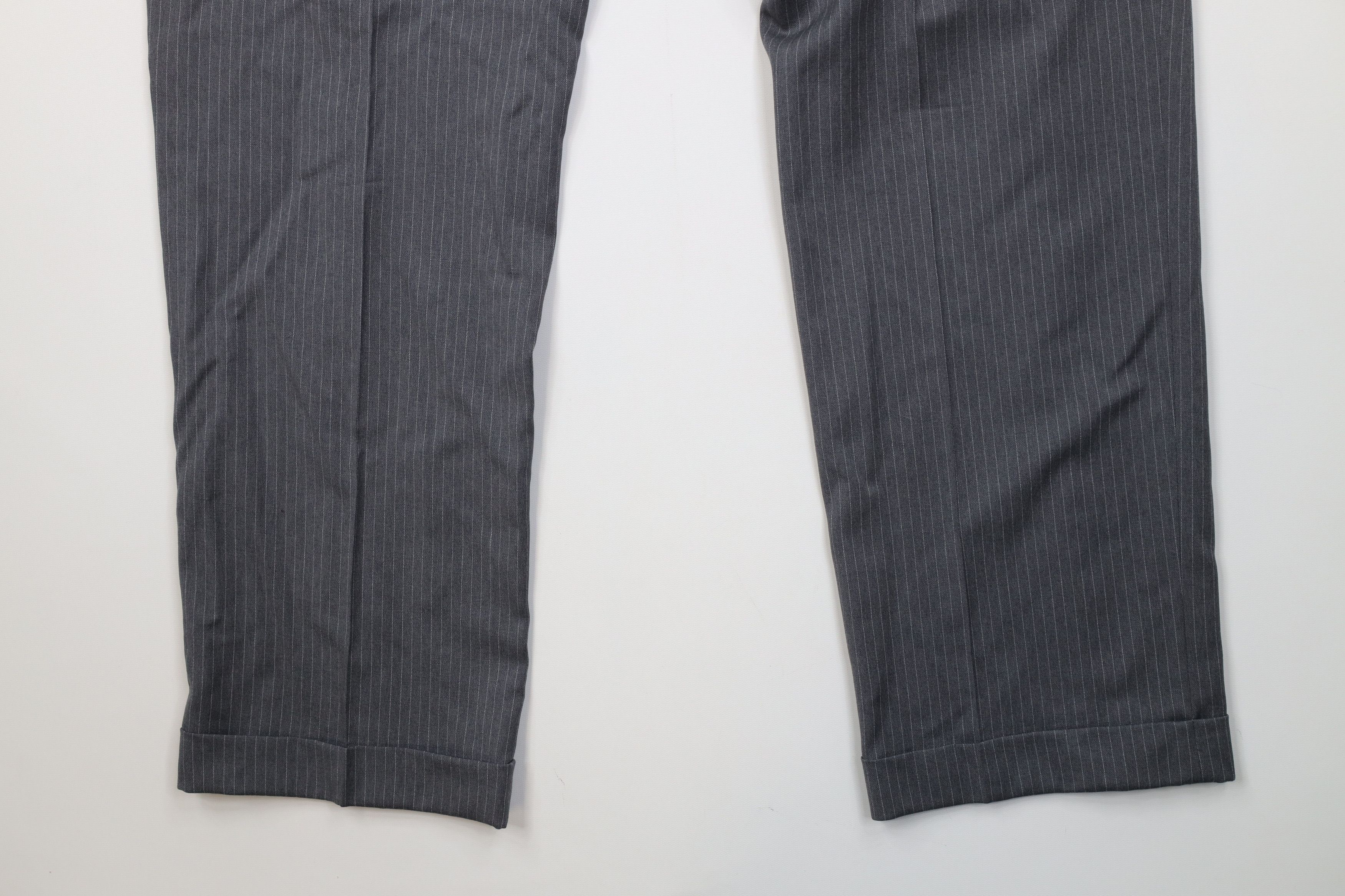 Tommy Hilfiger Vintage 90s Tommy Hilfiger Pinstriped Wide Leg Chino Pants Size US 36 / EU 52 - 11 Thumbnail
