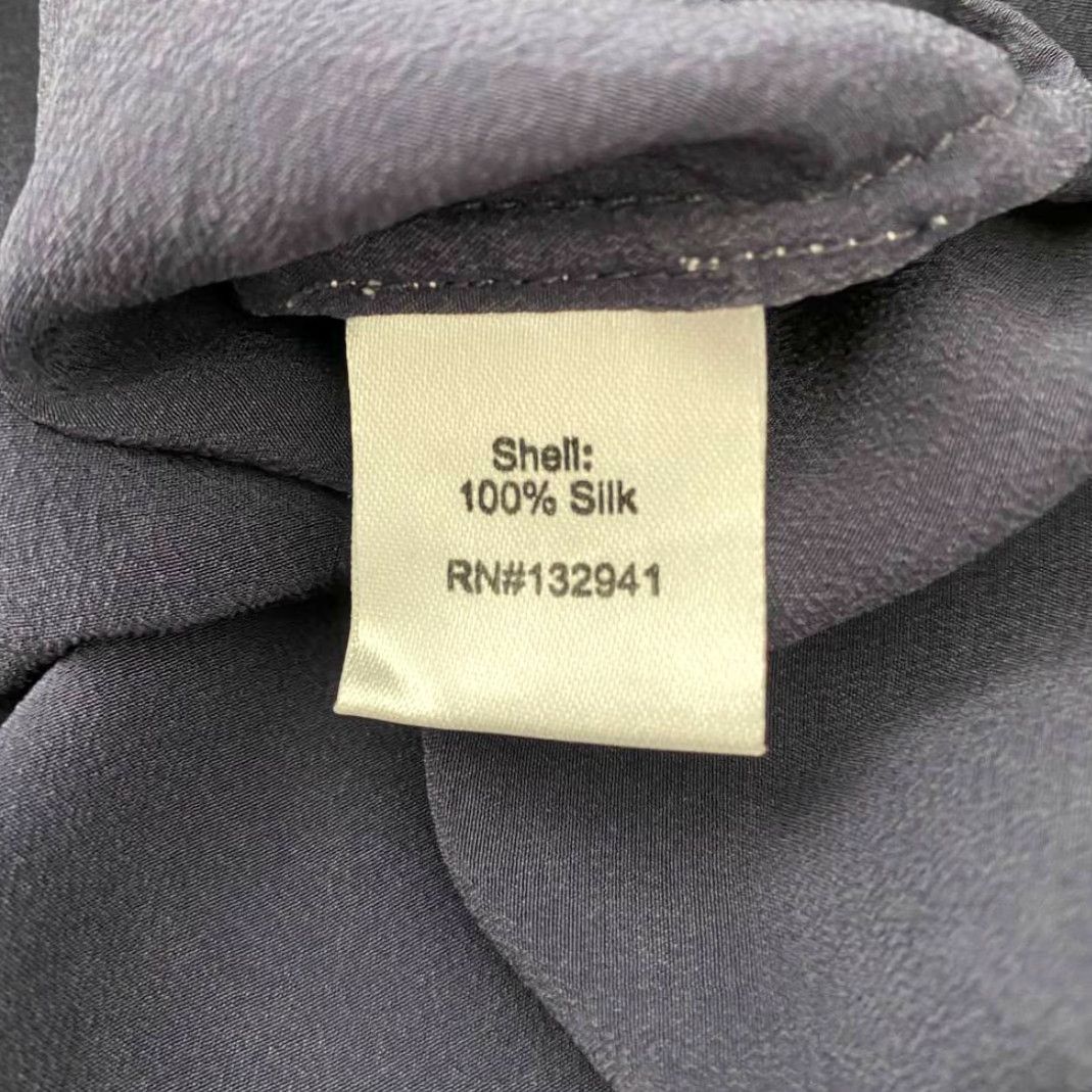 Amanda Uprichard Amanda Uprichard Dress A Line Blue 3/4 Sleeve 100% Silk XS Womens Mini Scoop Neck Ruffle Size XS / US 0-2 / IT 36-38 - 4 Thumbnail