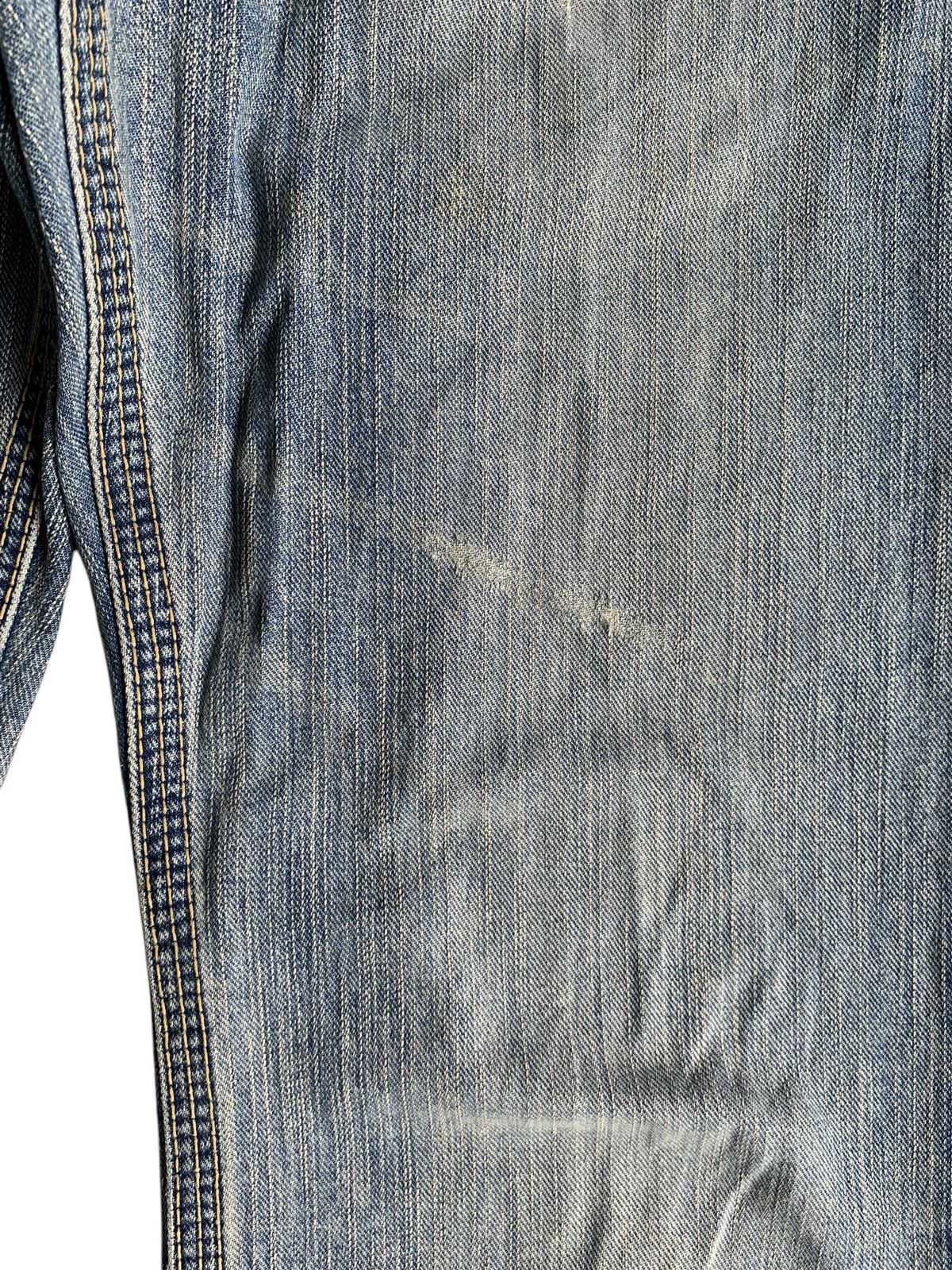 FLARE💥 EDWIN XVS JAPANESE PUNK STYLE FADED DISTRESSED DENIM☠️