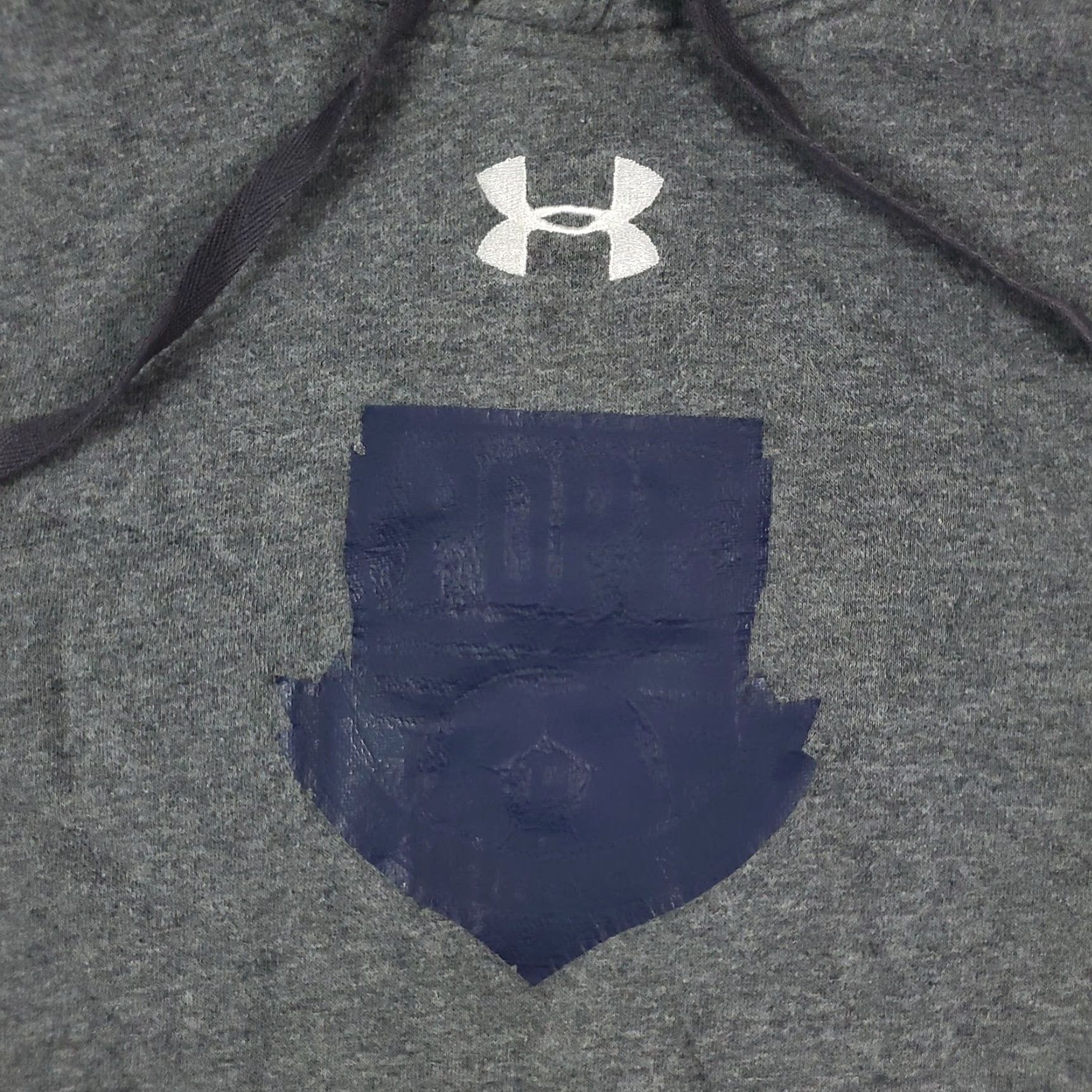 Under Armour Under Armour Hoodie Mens Medium Gray Pullover Sweatshirt Adjustable Logo Size US M / EU 48-50 / 2 - 2 Thumbnail