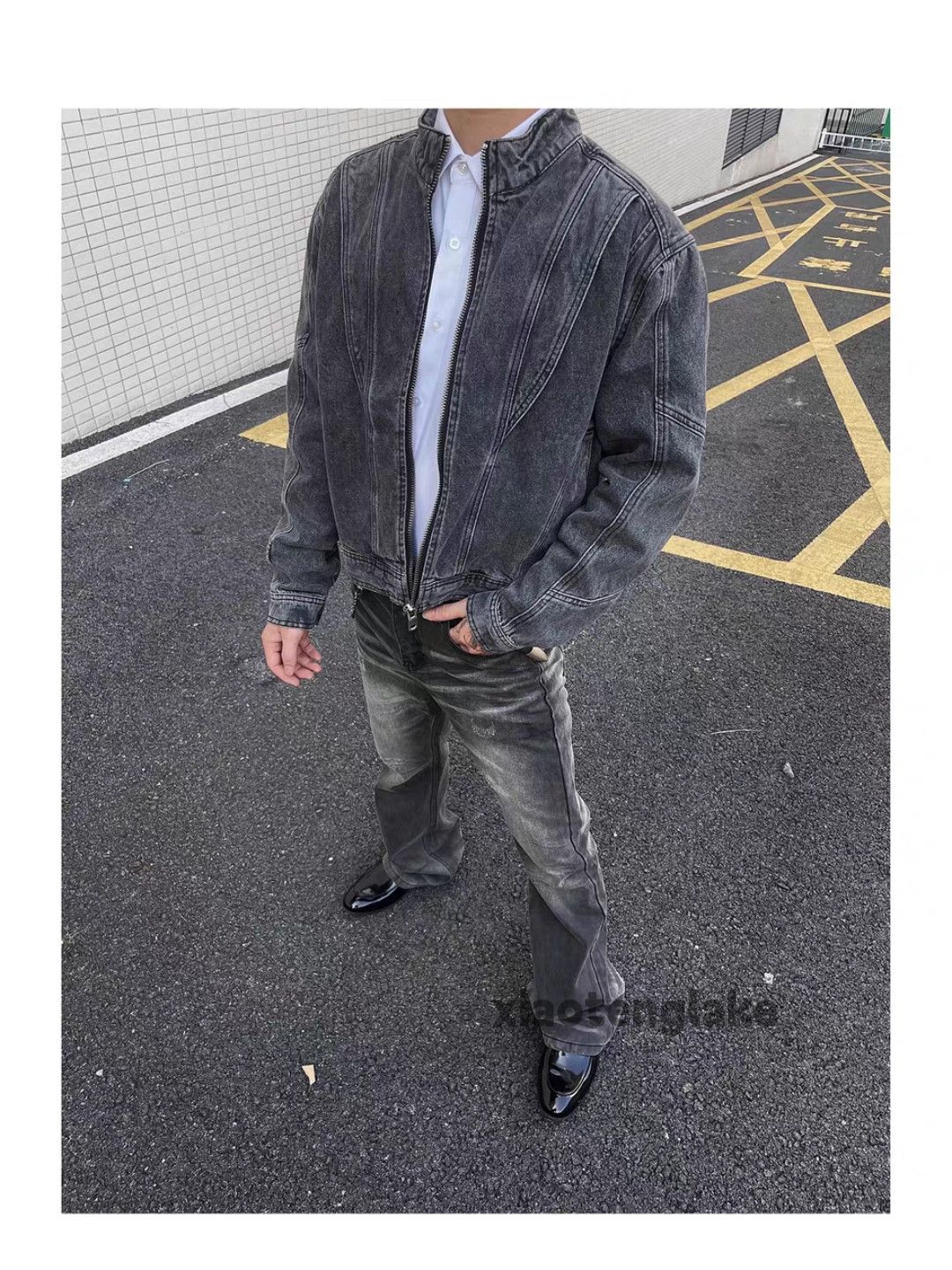 Jean × Vintage washed faded punk grunge bootcut flared yuppie jeans Size US 32 / EU 48 - 4 Thumbnail