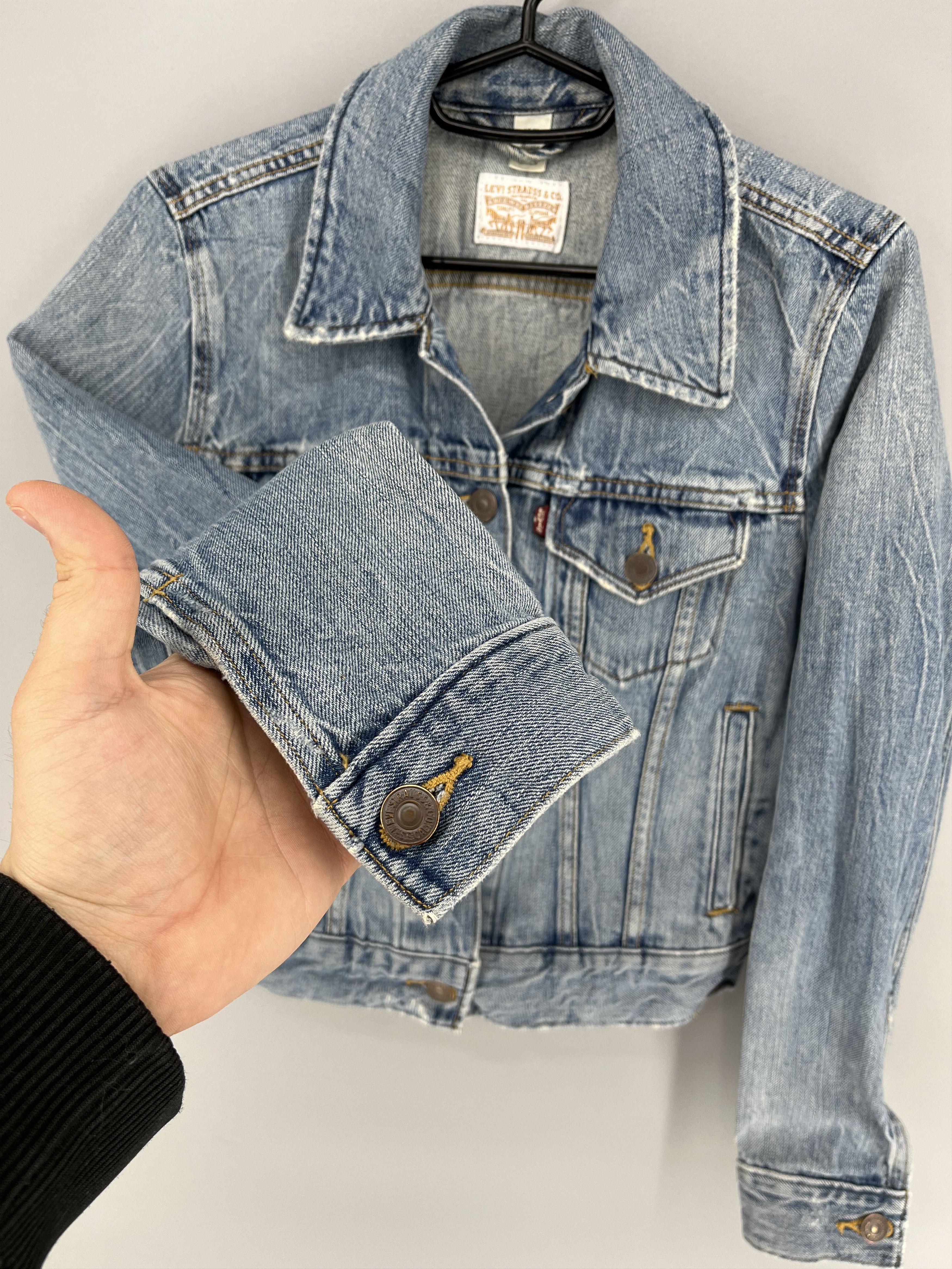 Levi's Womens Vintage Levis Denim Jeans Jacket 90s Retro Size XS Size XS / US 0-2 / IT 36-38 - 6 Thumbnail