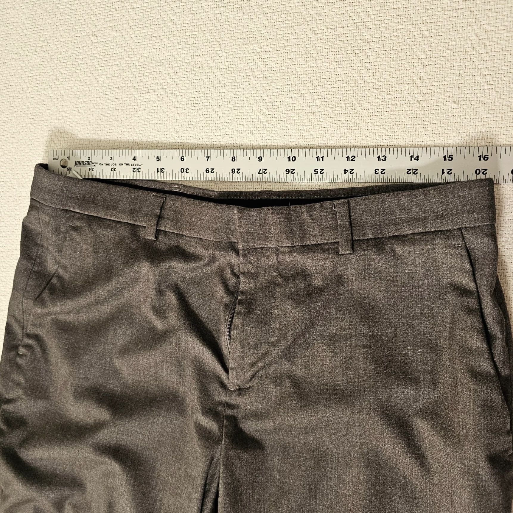 Perry Ellis Perry Ellis Pants Mens 34 x 29 Portfolio Slim Fit Dress Slacks Stretch Gray Portfolio Slim Fit Dress Slacks Brown? Wait. Size US 34 / EU 50 - 6 Thumbnail