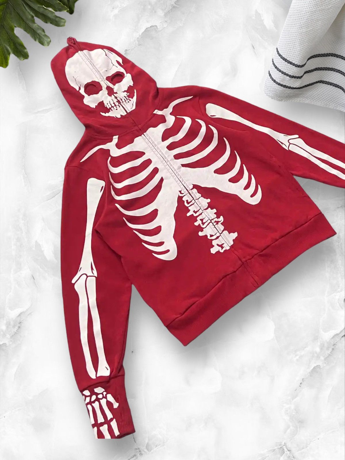 Japanese Brand × Vintage Vintage Clash Ahead Japan Skeletons Full Zip Up Hoodie Size US S / EU 44-46 / 1 - 3 Thumbnail