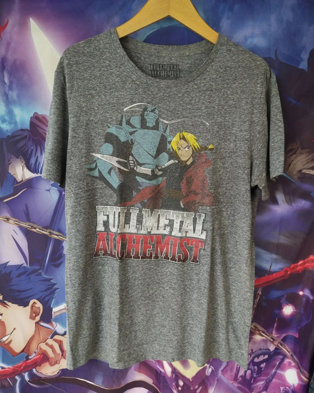 Anime × Japanese Brand Fullmetal Alchemist Big Print Graphic Anime Tees Size US L / EU 52-54 / 3 - 1 Thumbnail