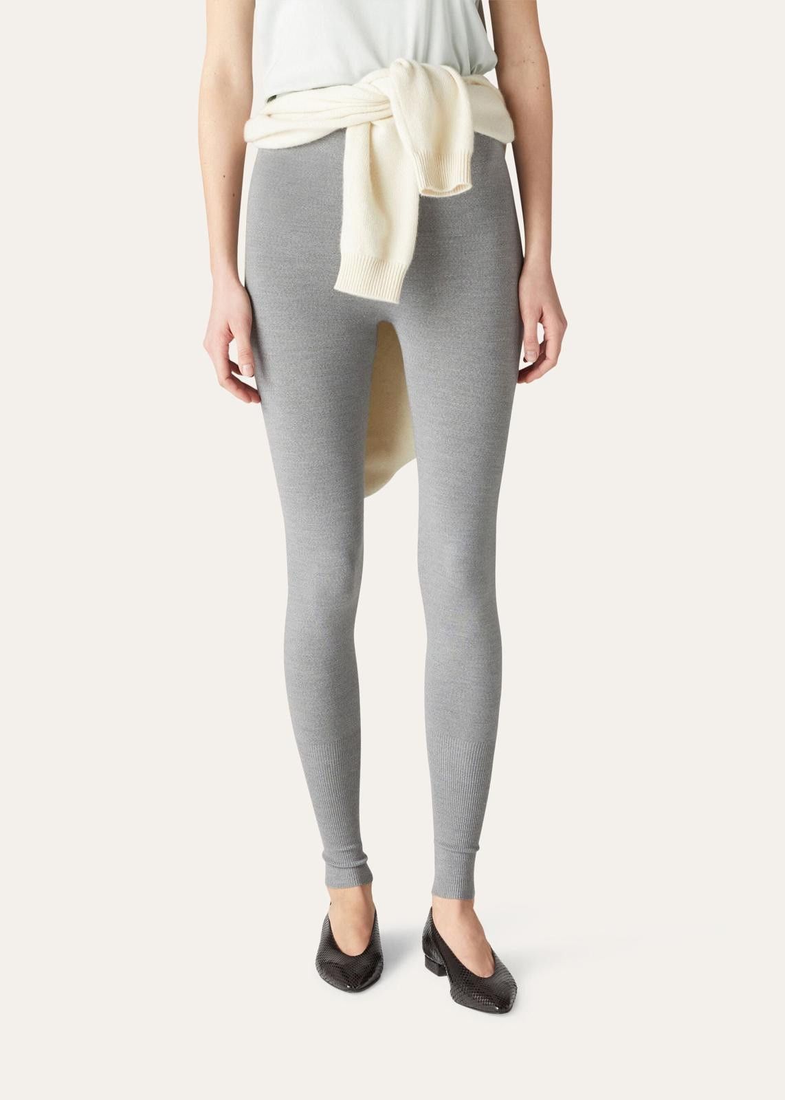 Loro Piana o1srvl11e0125 Dream Wool Leggings in Grey Size 30" / US 8 / IT 44 - 2 Thumbnail
