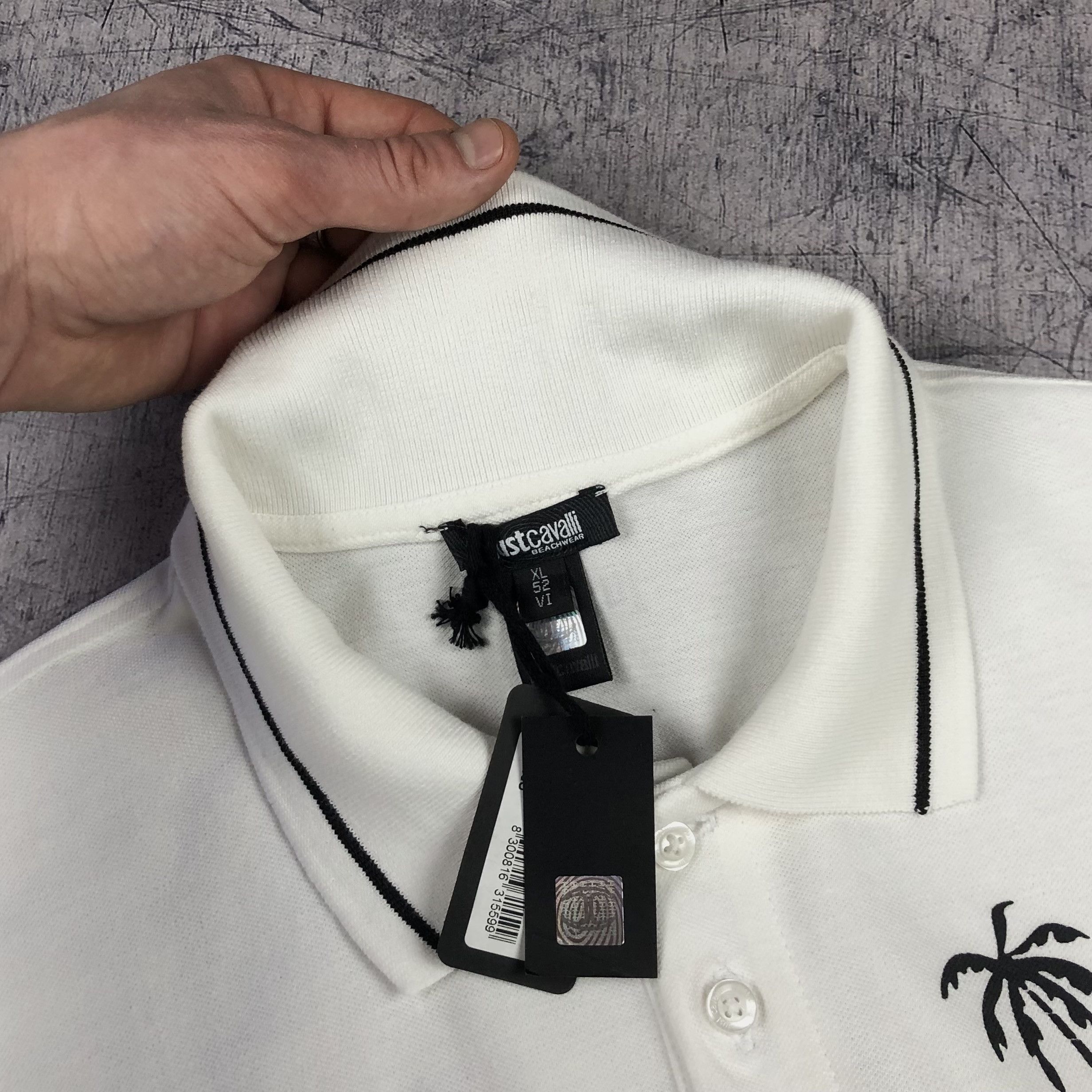 Just Cavalli Just Cavalli Palm Paradise Beachwear BNWT Polo Tee Size US XL / EU 56 / 4 - 4 Thumbnail