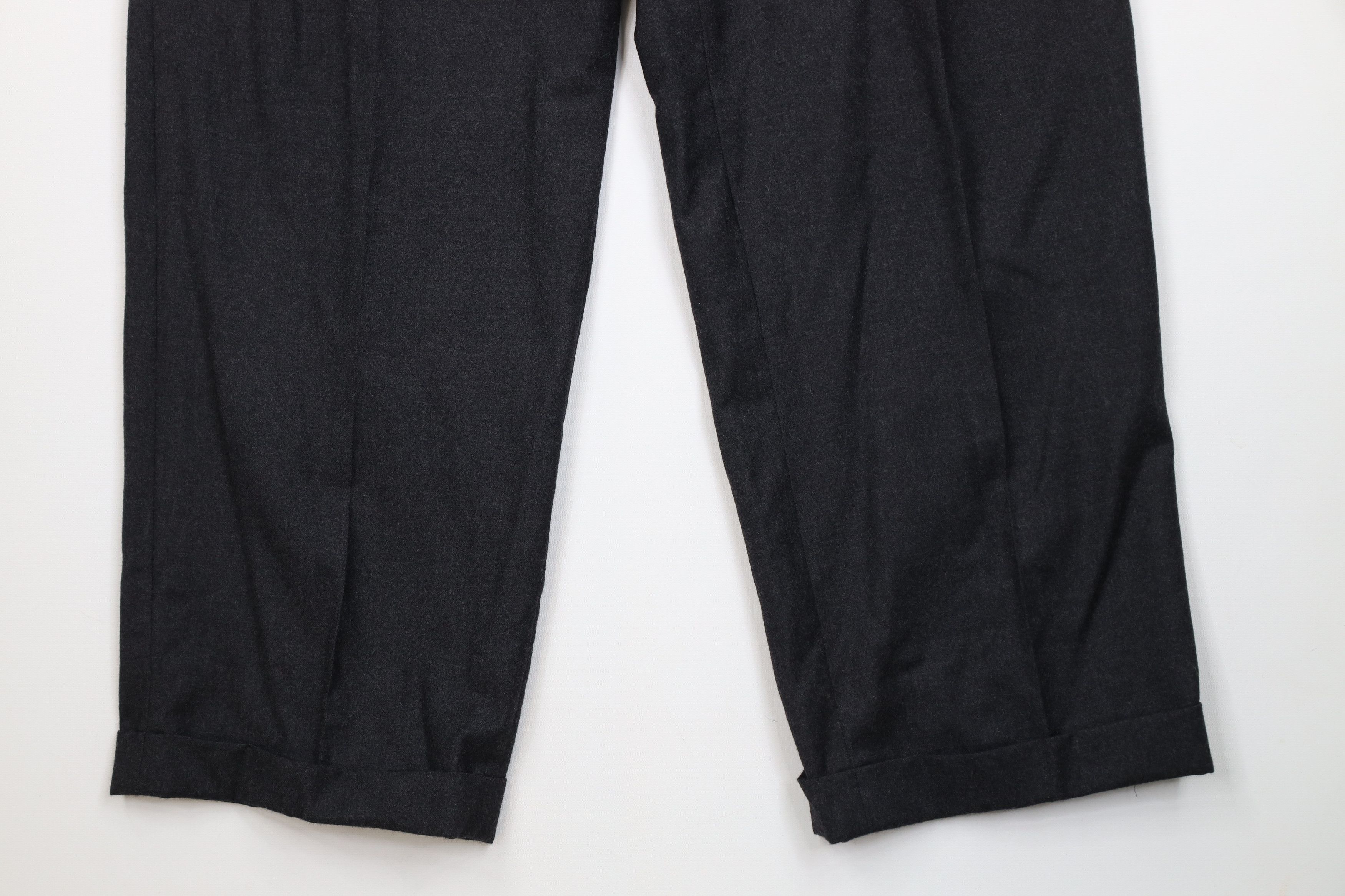 Vintage Vintage 90s Streetwear Wide Leg Chino Pants Charcoal Gray Size US 36 / EU 52 - 4 Thumbnail