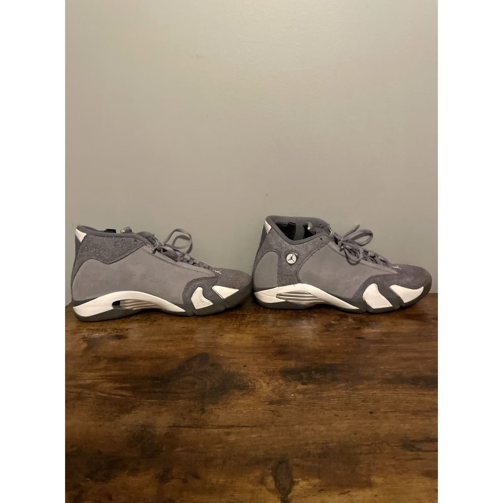 Jordan Brand Nike Air Jordan 14 Retro Flint Grey Sneakers Mens Size 8.5 US Gray Suede 2024 Release Athletic Shoes Sneaker Size US 8 / EU 41 - 5 Thumbnail