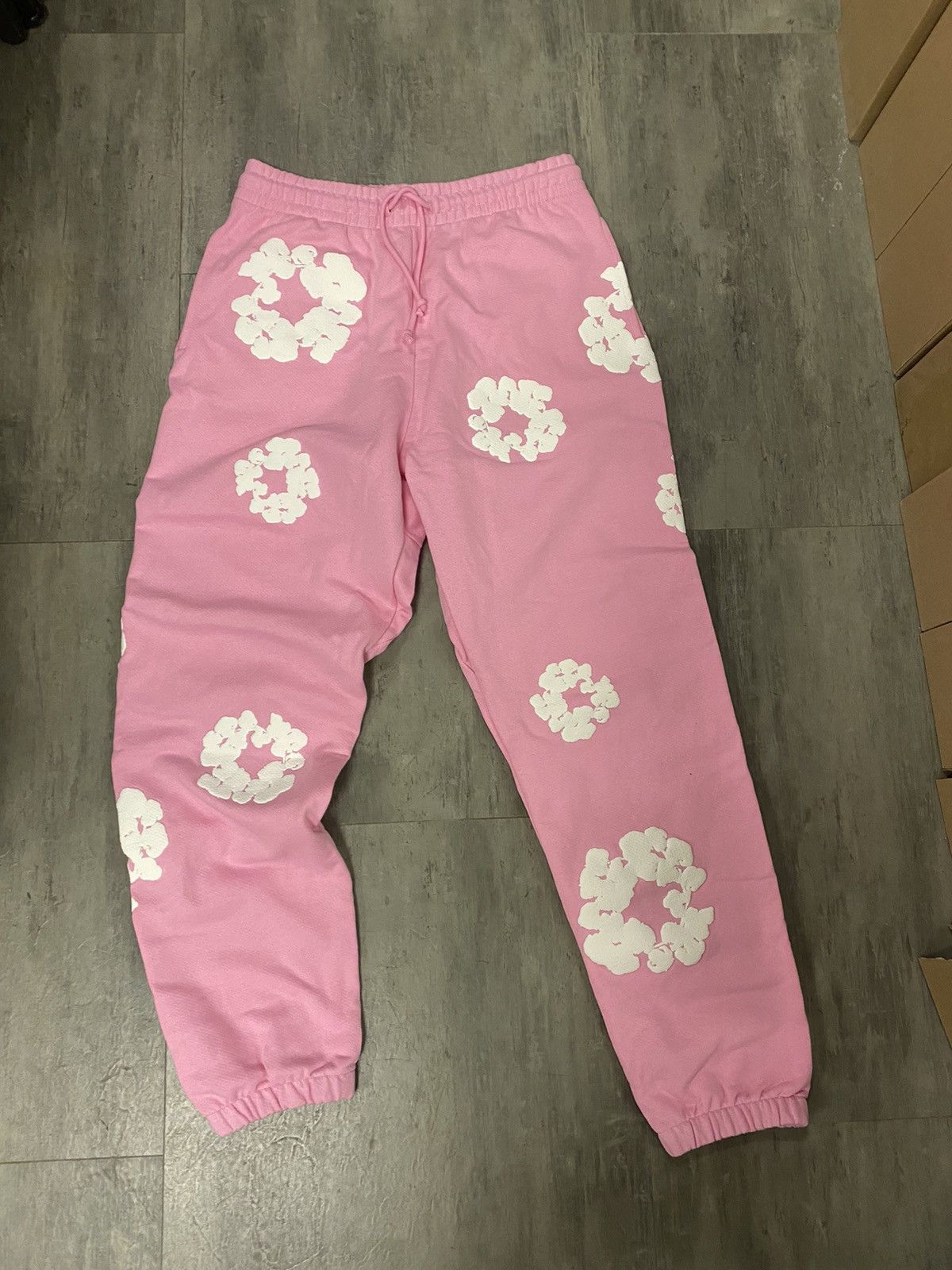 Image of Denim Tears Pink Sweat Pants Medium New, Men's (Size 33)