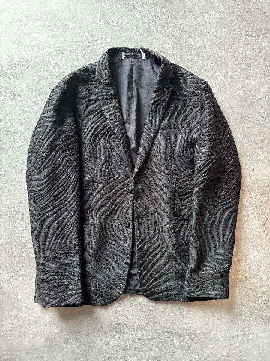 Emporio Armani AW2019 Emporio Armani Psychadelic Brut 3D Blazer Size 44R - 11 Thumbnail