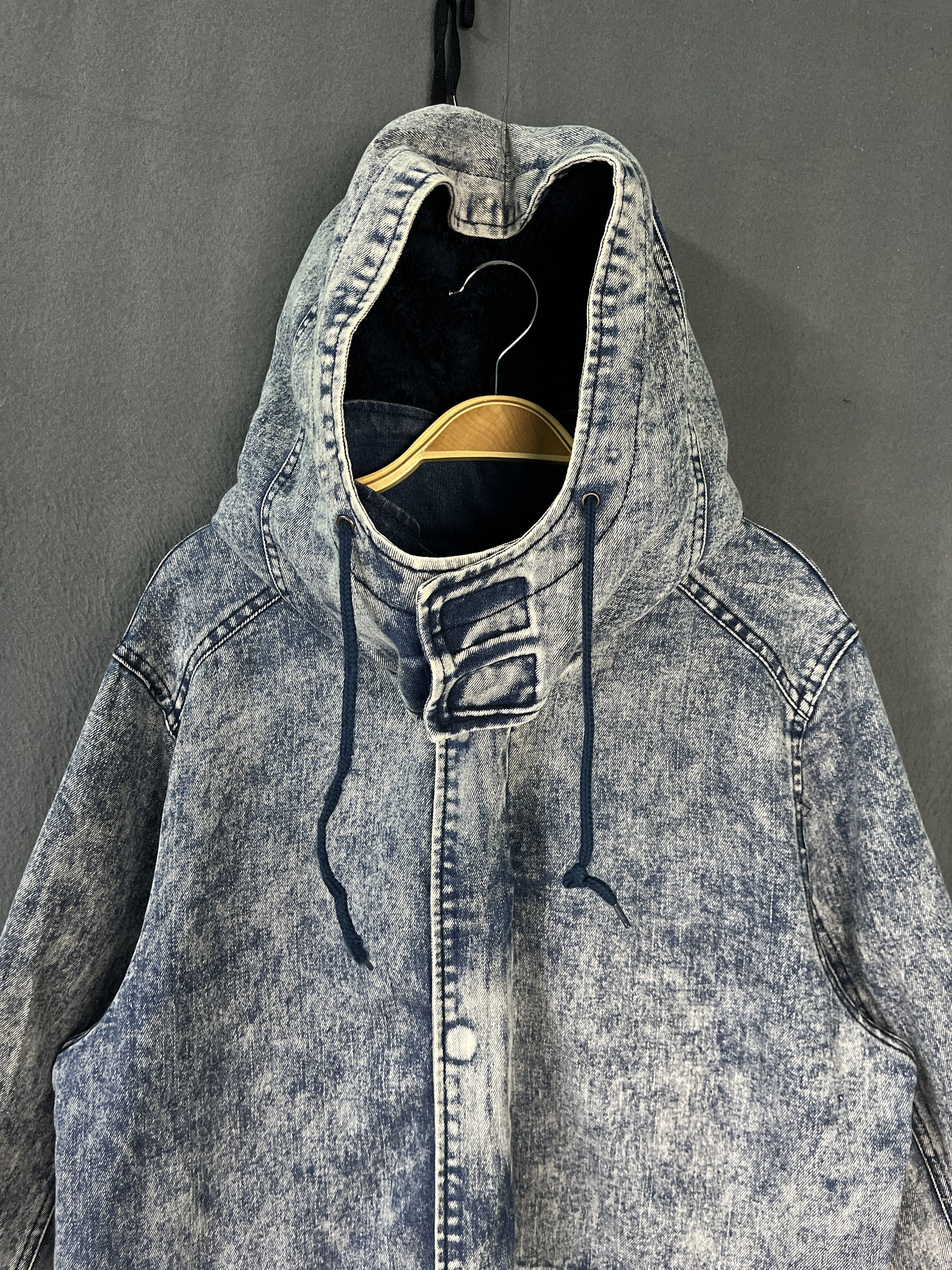 In The Attic In The Attic Stone Washed Denim Fishtail Parka Jacket Size US M / EU 48-50 / 2 - 3 Thumbnail