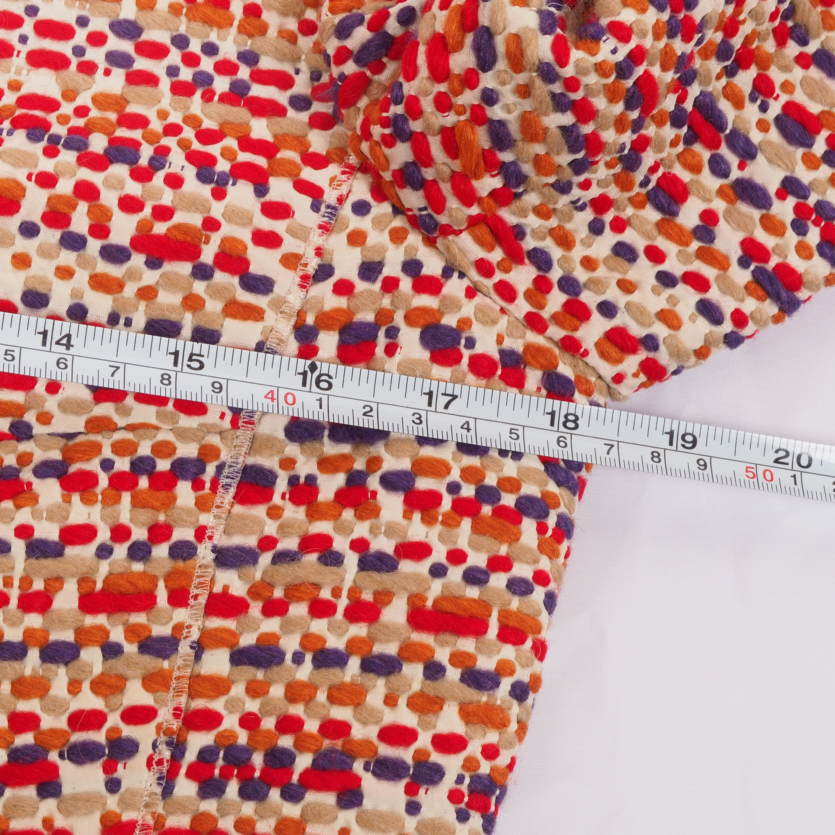 Akris Akris Multicolor Boucle Cropped Designer Blazer Jacket Size M / US 6-8 / IT 42-44 - 9 Thumbnail