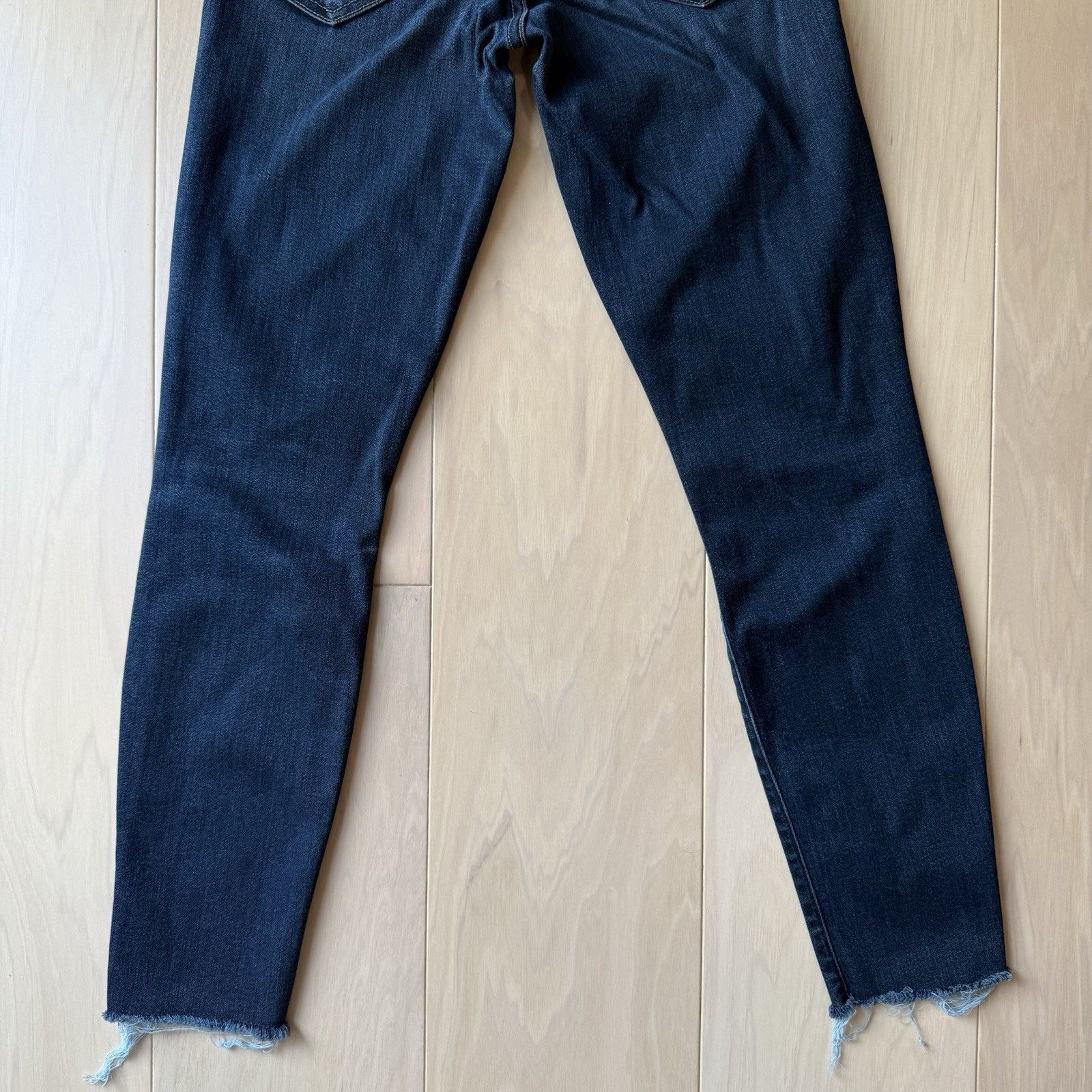 MOTHER Mother Looker Ankle Jeans W 24 Blue Dark Wash Glam Boho Size 24" / US 00 / IT 34 - 8 Thumbnail