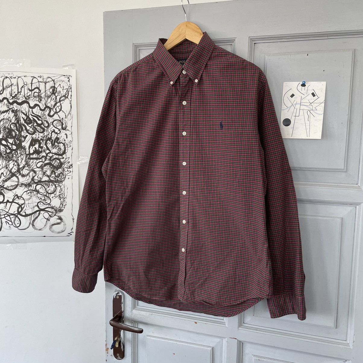 Polo Ralph Lauren × Vintage Polo Ralph Lauren Vintage Checkered Shirt Longsleeve Y2k Size US L / EU 52-54 / 3 - 1 Thumbnail