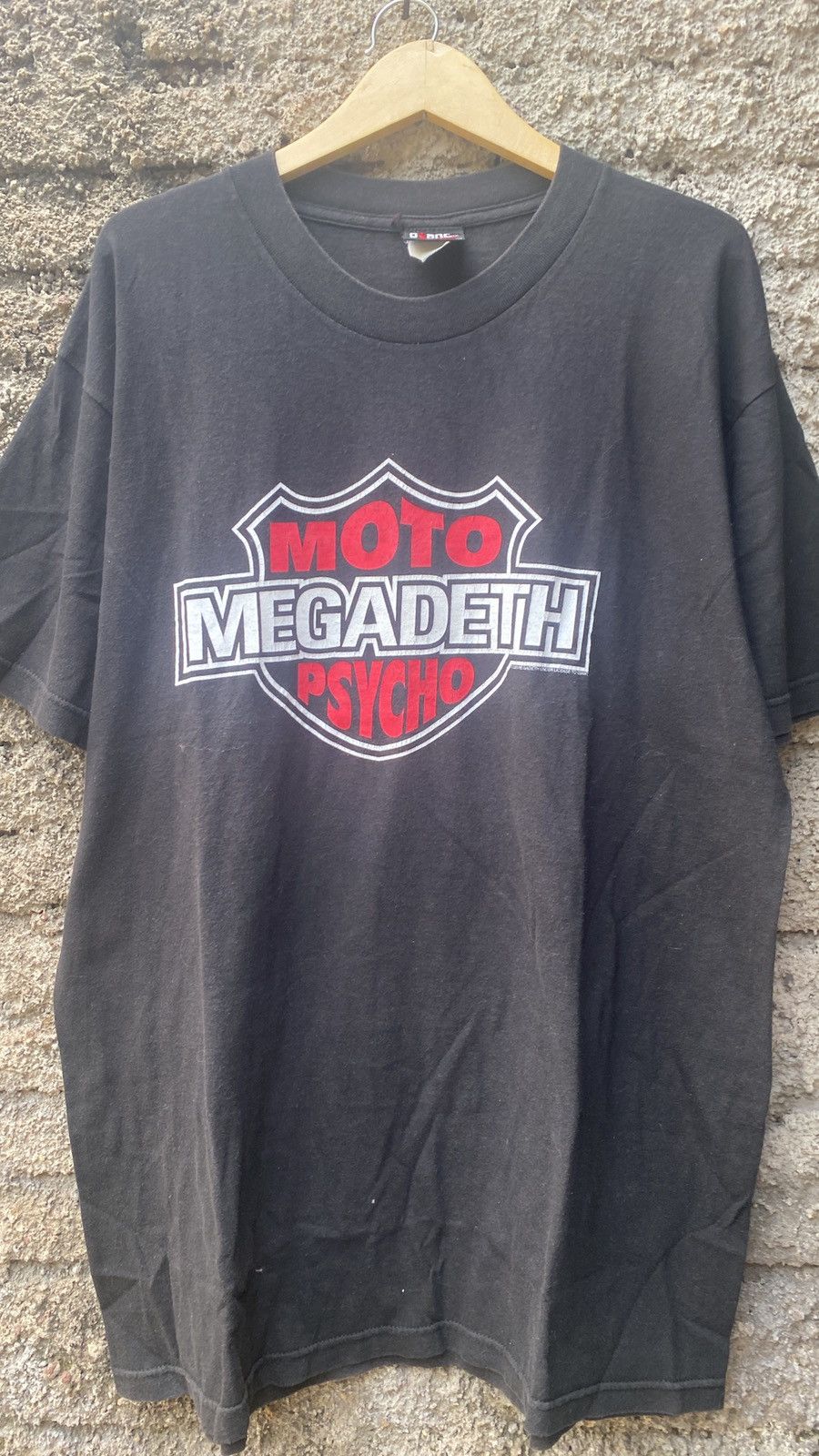 Giant × Megadeth × Vintage Vintage Megadeth Moto Psycho Shirt Size US XL / EU 56 / 4 - 5 Thumbnail