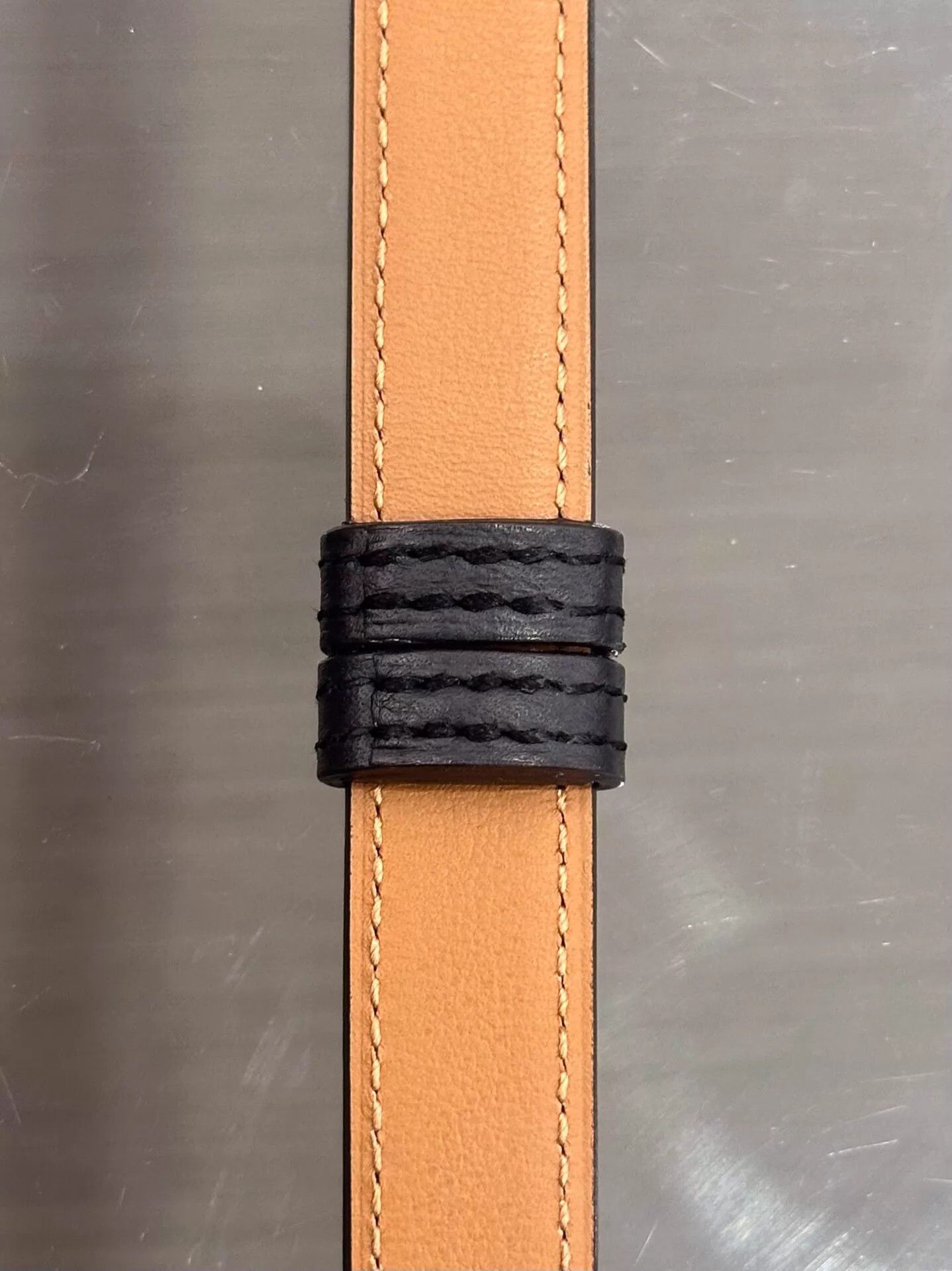 Hermes Hermes Kelly Belt 1.8cm Black/Brown Gold Buckle New Boxed Size ONE SIZE - 7 Thumbnail
