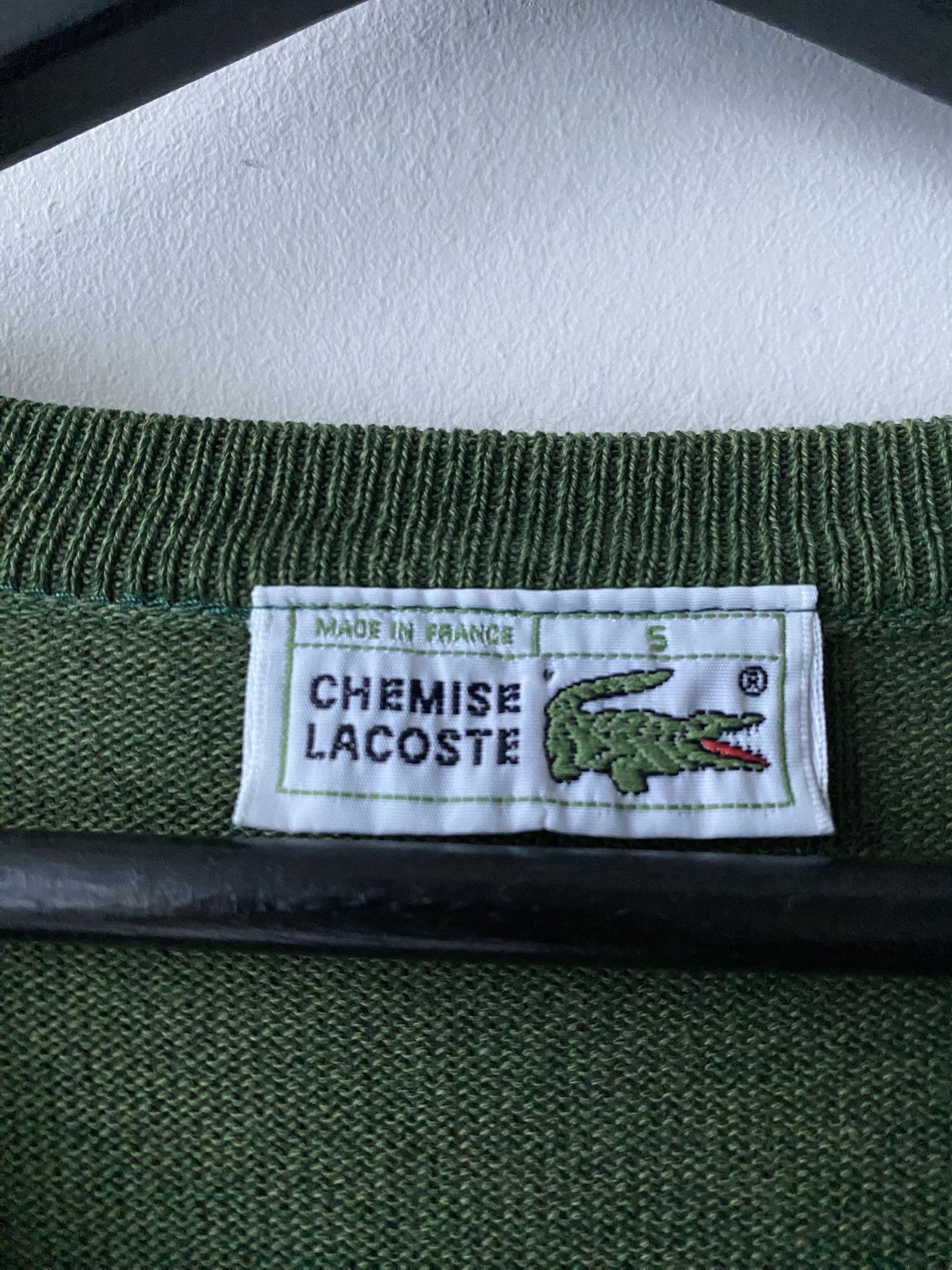 Lacoste Made in France - Sunfade V-Neck Size US L / EU 52-54 / 3 - 2 Thumbnail
