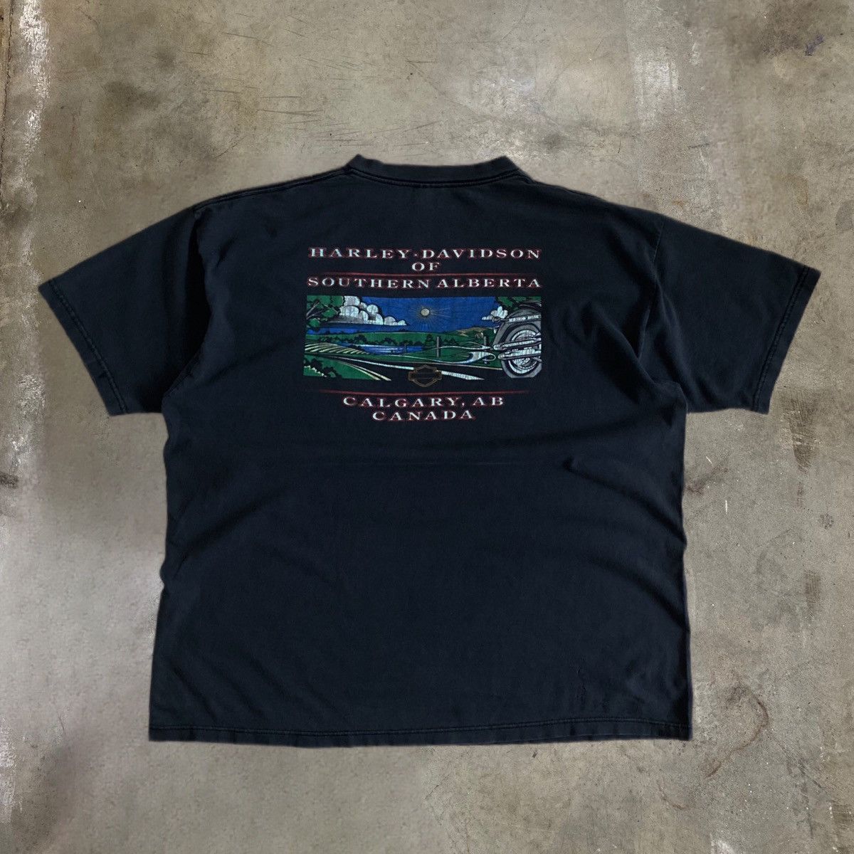 Harley Davidson × Vintage VINTAGE HARLEY DAVIDSON T SHIRT Size US XXL / EU 58 / 5 - 2 Thumbnail