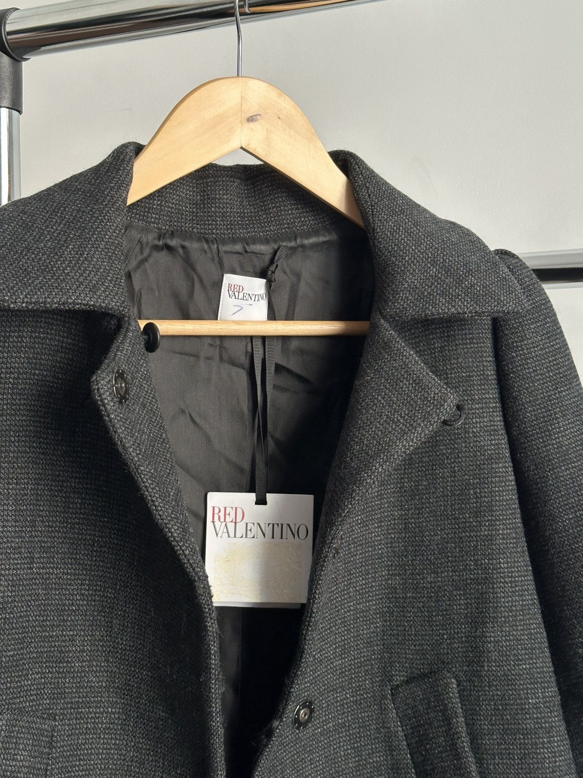 RED Valentino RED Valentino A-line Wool Coat Jacket NWT Size XS / US 0-2 / IT 36-38 - 2 Thumbnail