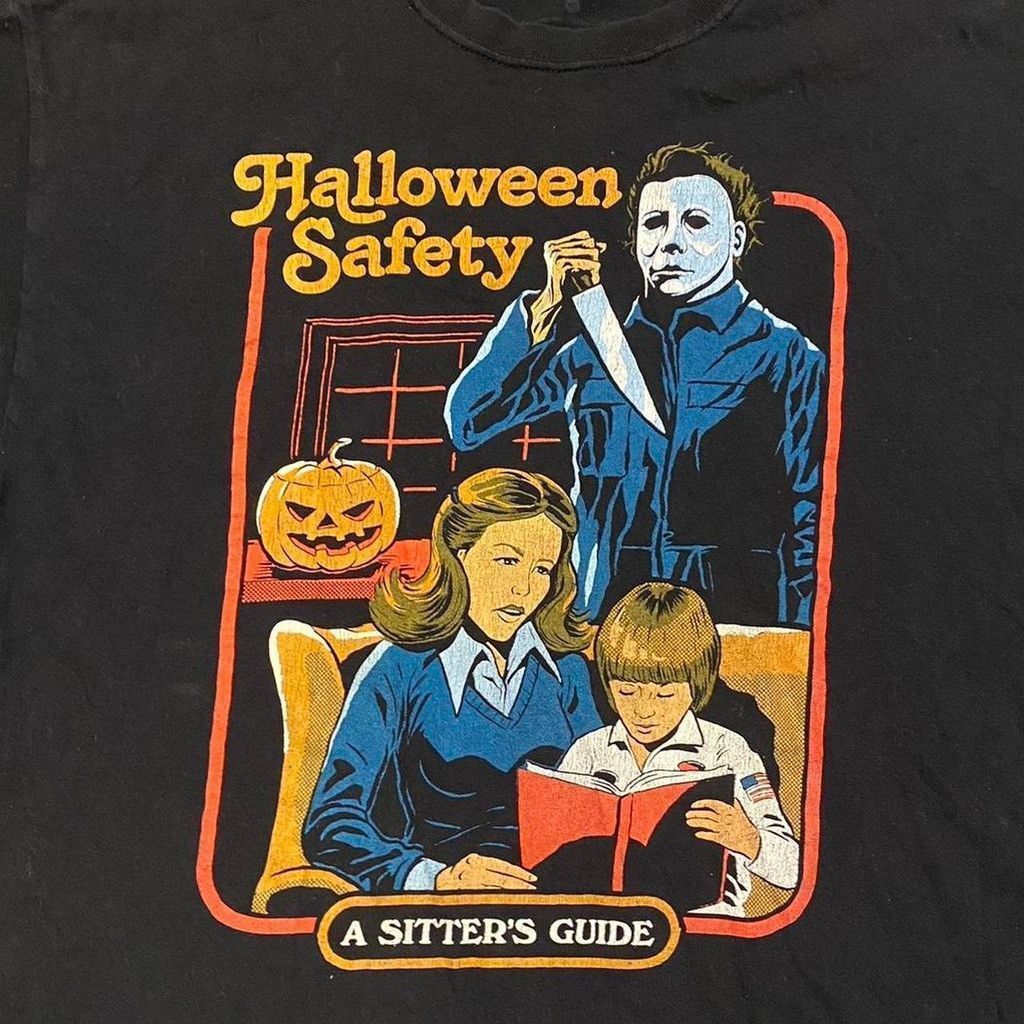 Other Halloween Safety A sitter’s Guide tee size XL Size US L / EU 52-54 / 3 - 4 Thumbnail