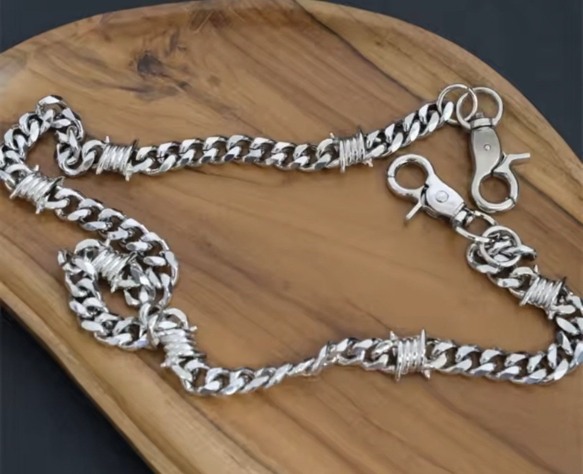 Jewelry Barb Wire Wallet Chain Size ONE SIZE - 4 Thumbnail