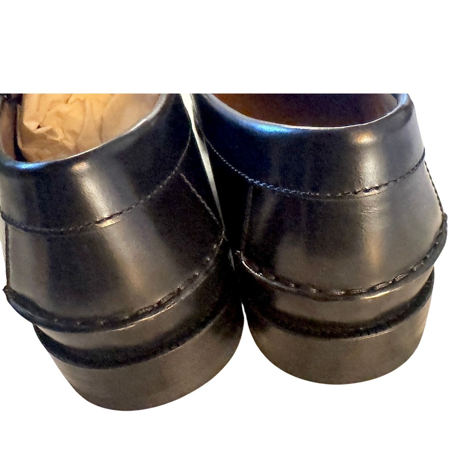 Gucci Gucci NWB Kaveh Supreme Black Leather Tassel Loafers Size US 13 / EU 46 - 6 Thumbnail