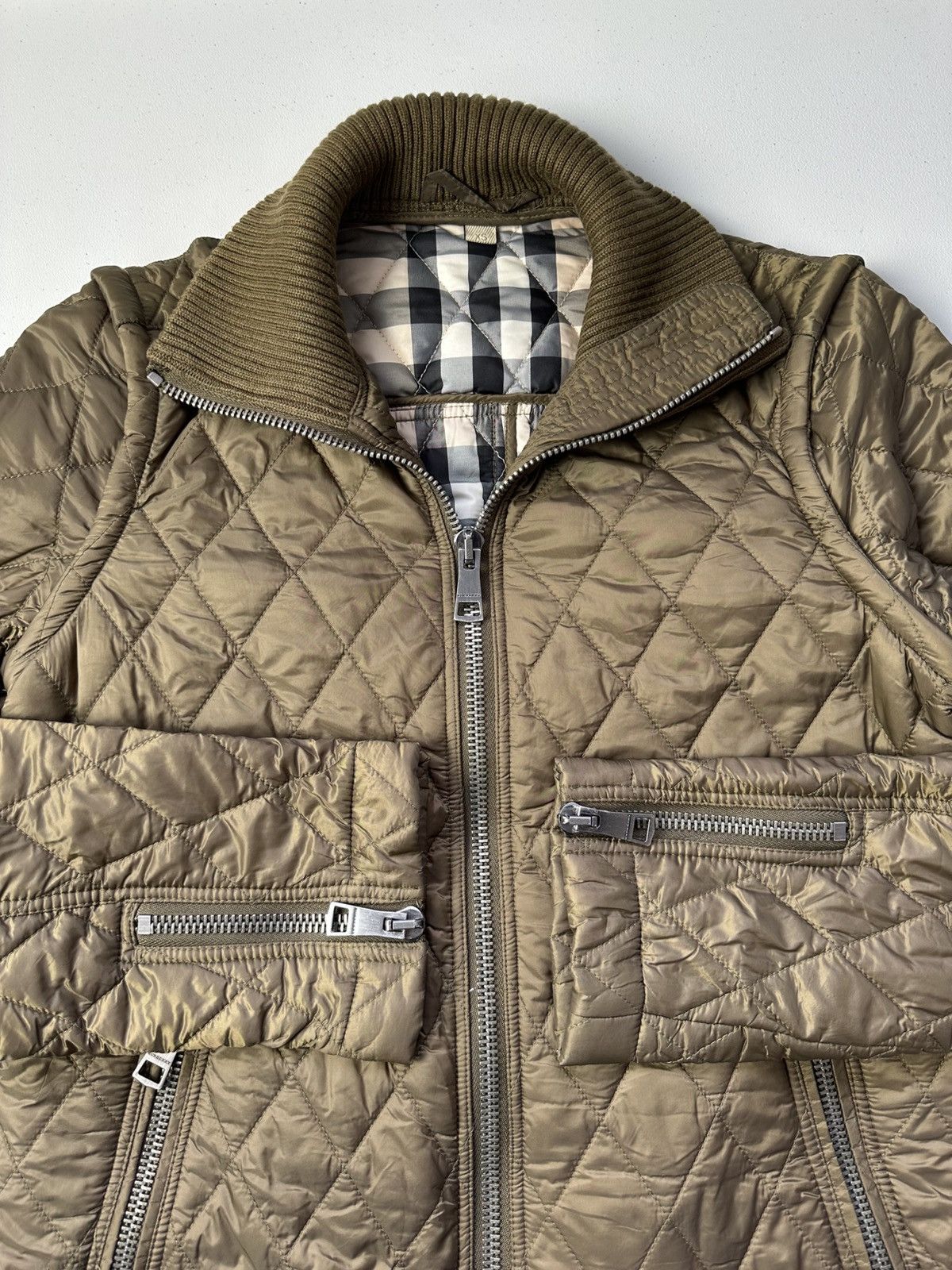 Burberry Burberry Brit 2 in 1 Quilted Jacket & Gilet Size XS / US 0-2 / IT 36-38 - 7 Thumbnail