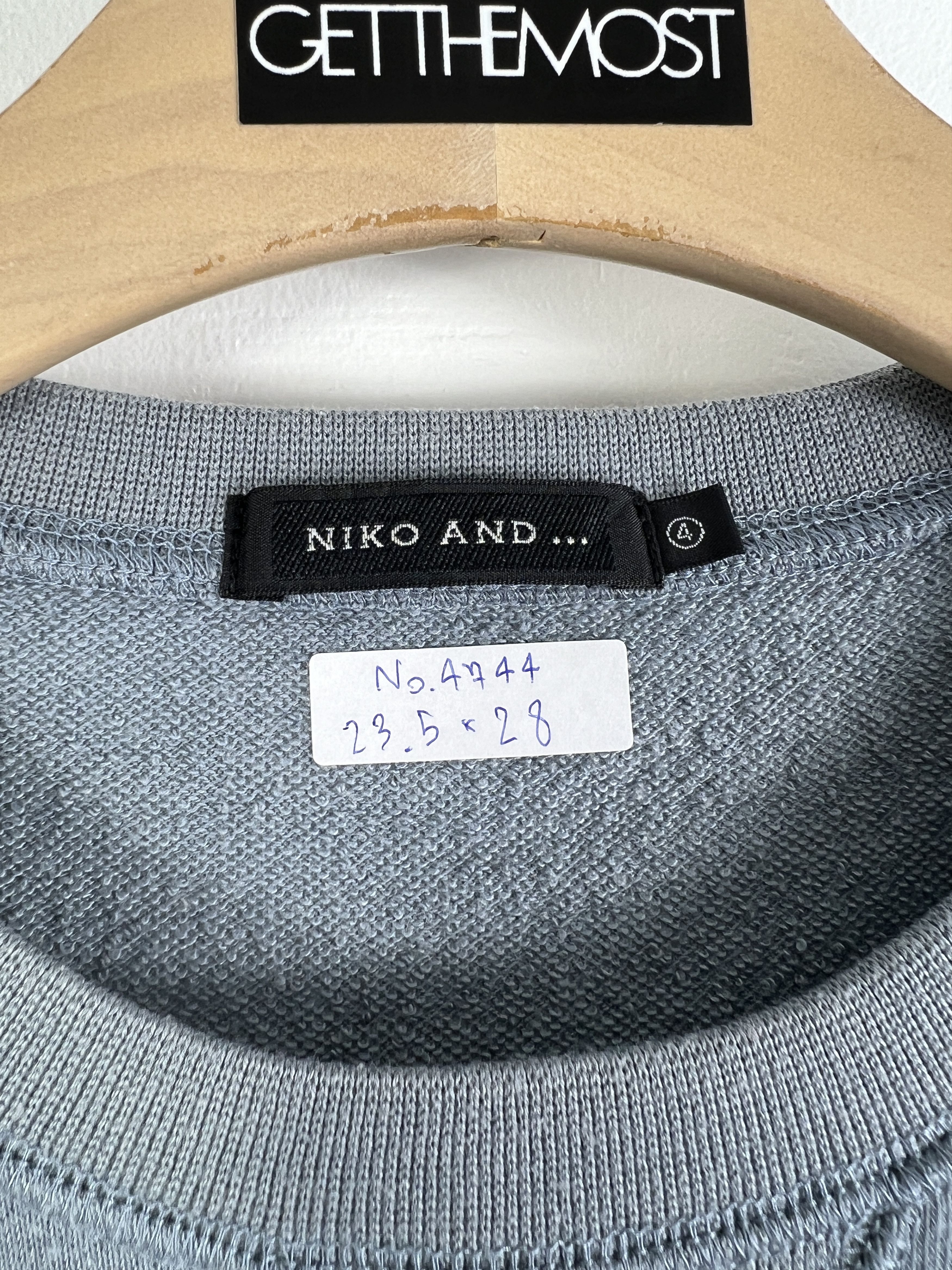 Japanese Brand No.4744 Niko and... Lined Fleece Pocket Tee (4) Size US XL / EU 56 / 4 - 3 Thumbnail